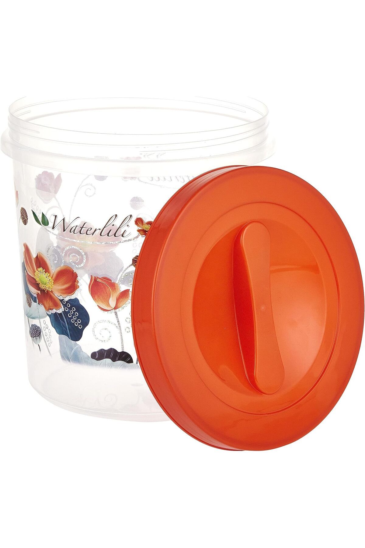 Generic-Nakoda Delite Storage Container Set 3-Pieces, Clear/Red 2