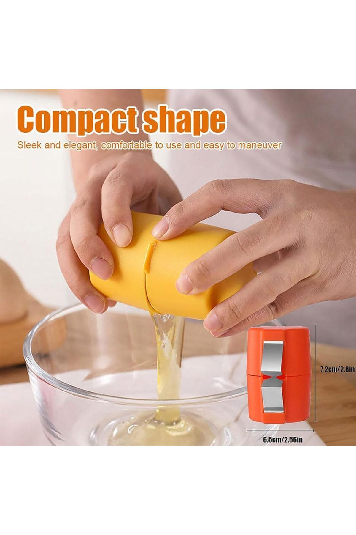 COOYA-3PCS Egg Shell Opener, portable, easy to clean, suitable for eggs of various sizes 3