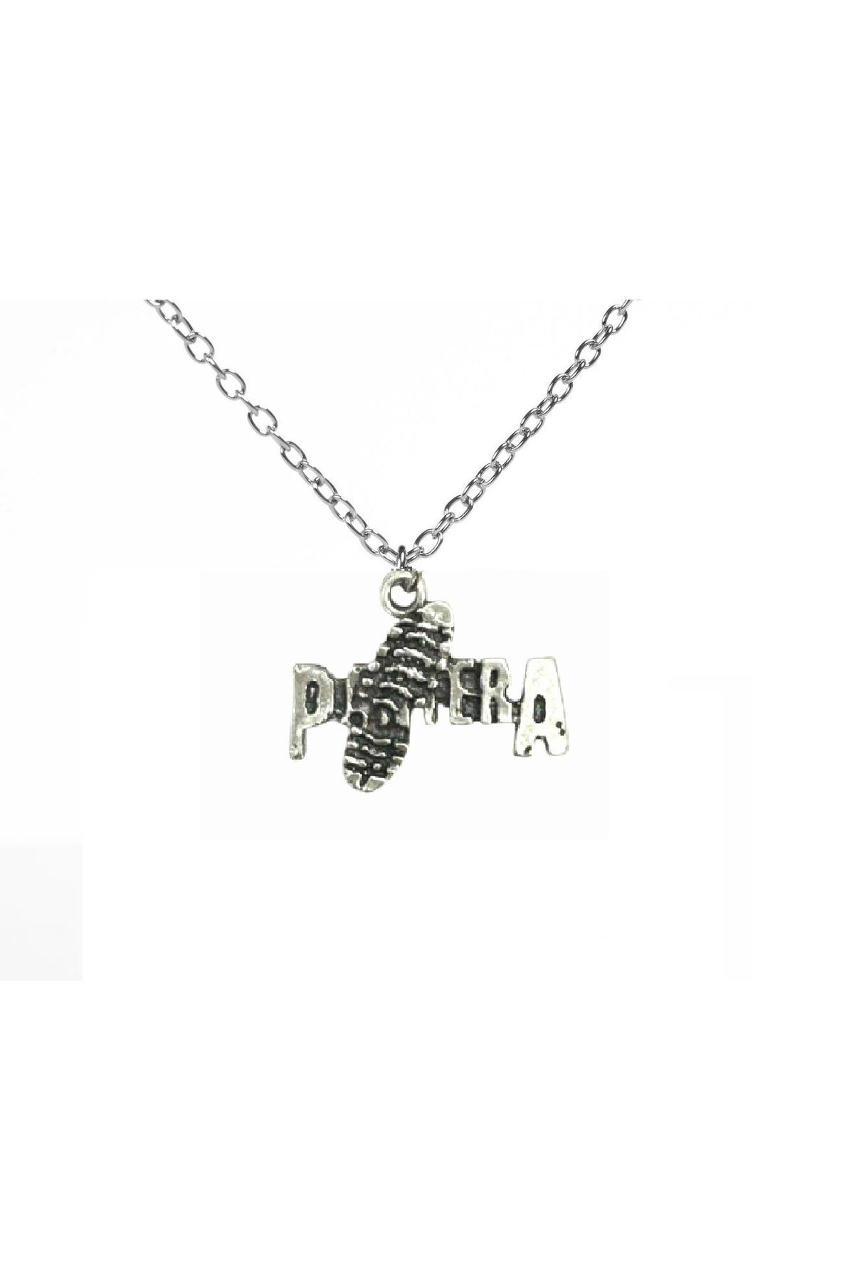 Herşey Nota Pantera Kolye – Rock Metal Tarzı, 60 cm Paslanmaz Çelik Zincir, Unisex Aksesuar
