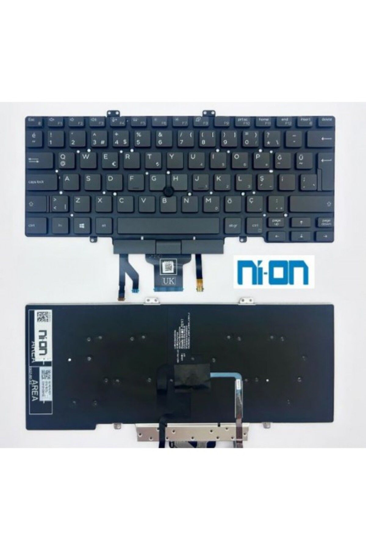 NION uyumlu Notebook Klavye (Siyah Aydınlatmalı TR)