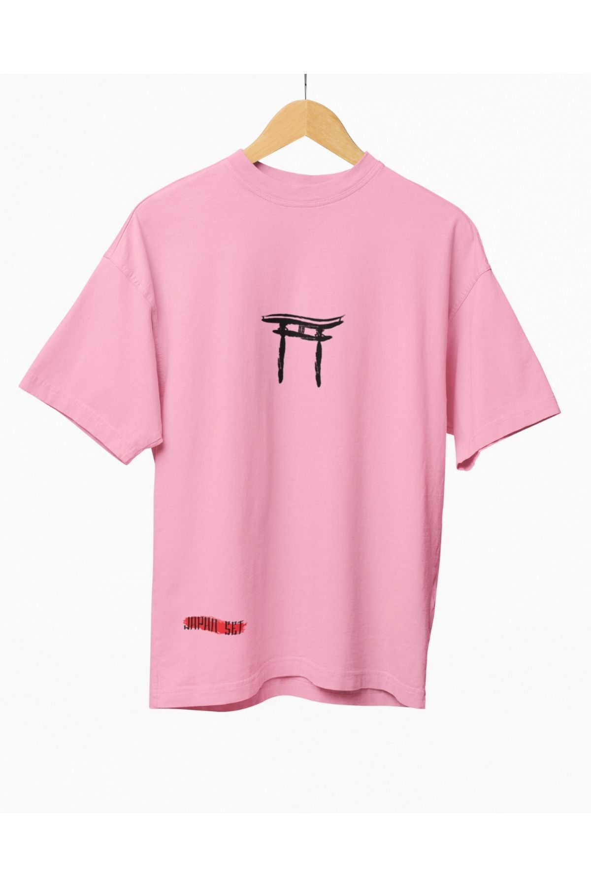 Mollis Sessiz Kapı Kadın Baskılı Oversize T-Shirt