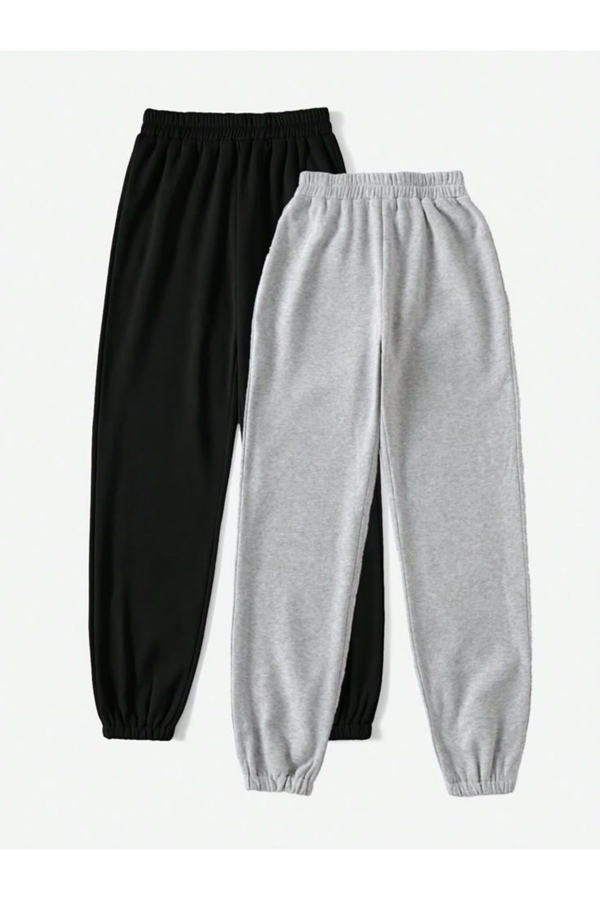 UYN SPORT 2li Siyah-Gri Jogger Paça Eşofman Altı