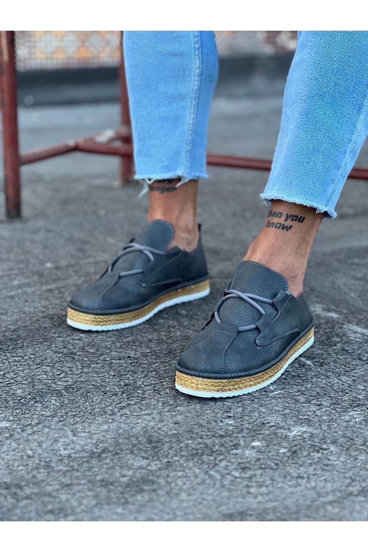 luz&pos Gri Erkek Casual Ayakkabı