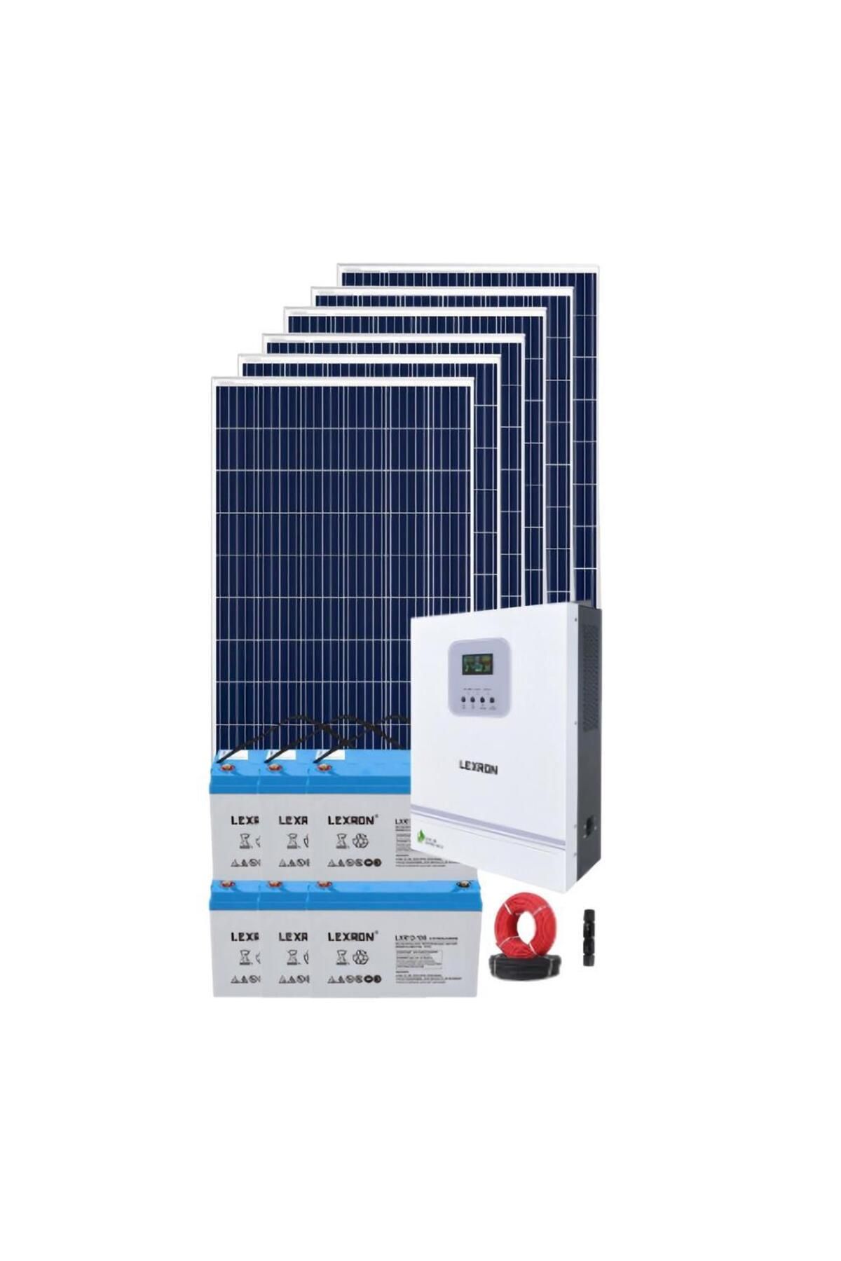 Fabri Solar Güneş Enerjisi Bağevi Hazır Solar Paket - 3Kw Mppt Akıllı İnverter + 6X 295W Polykristal Güneş Pane