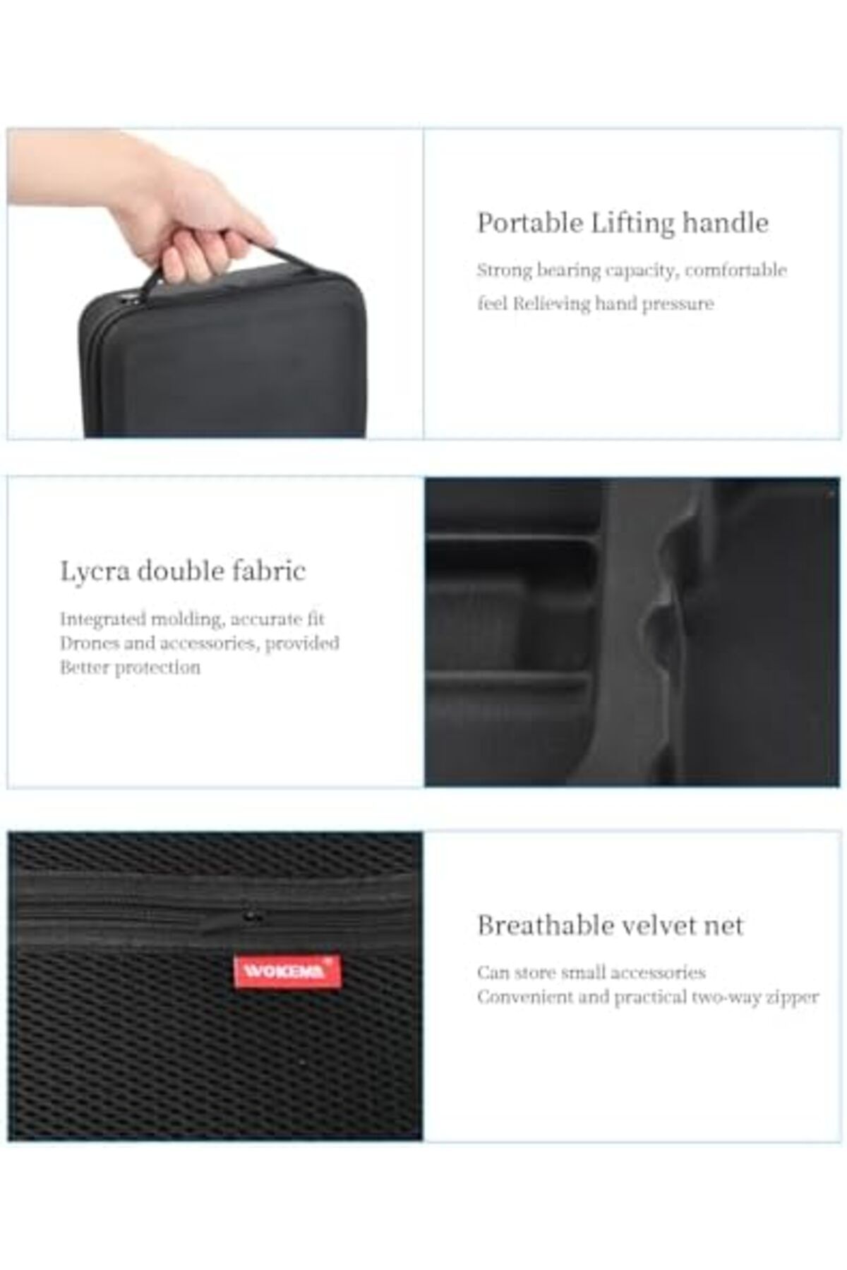 Cesiro-Granvoo Carrying Case for DJI Mavic Mini 2 / Mini 2 SE, Mini 2 Case, Combo and Acc Case 2