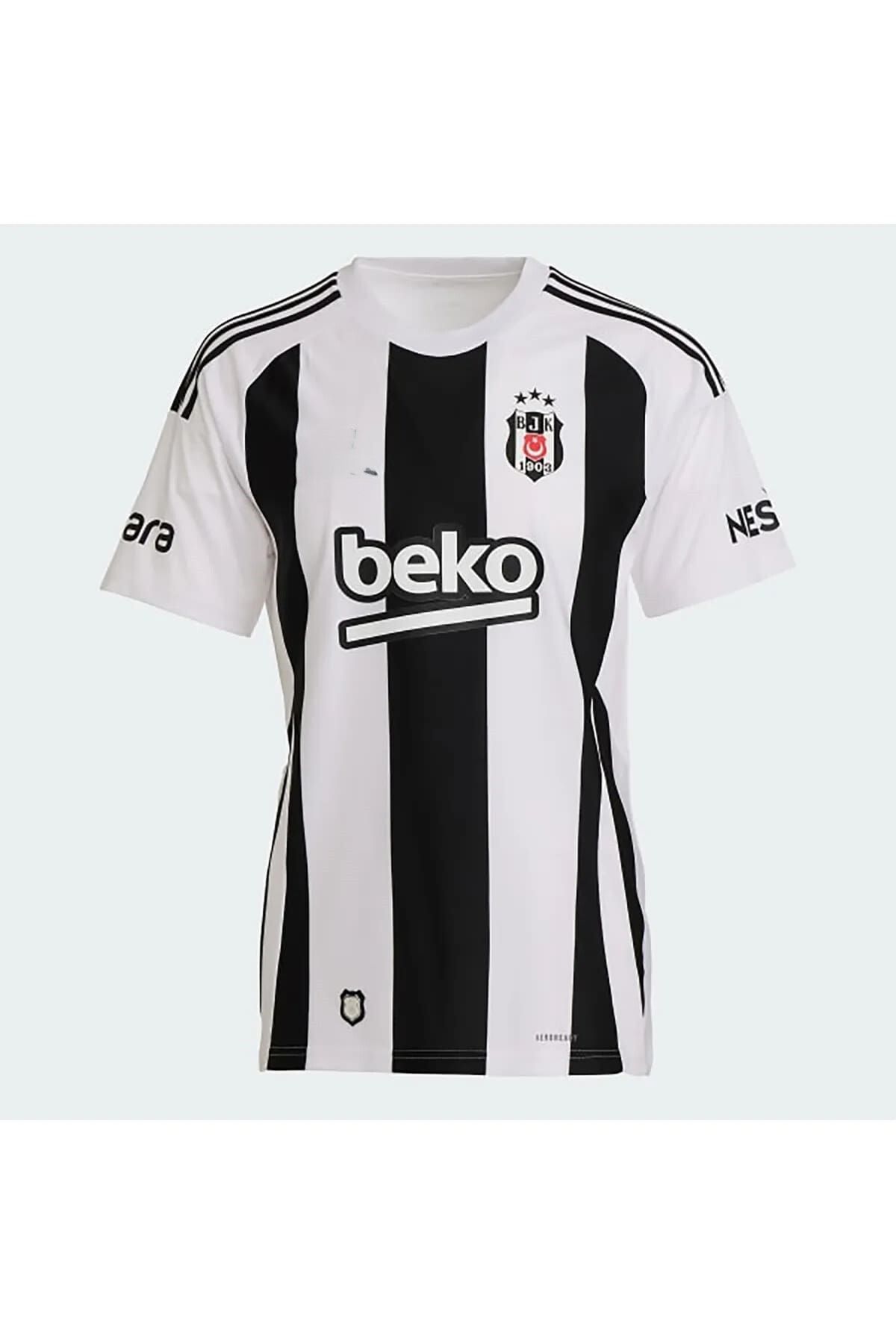 yenteks Beşiktaş. Çubuklu İç Saha 24/25 Sezon Kısa Kol Yetişkin Forma