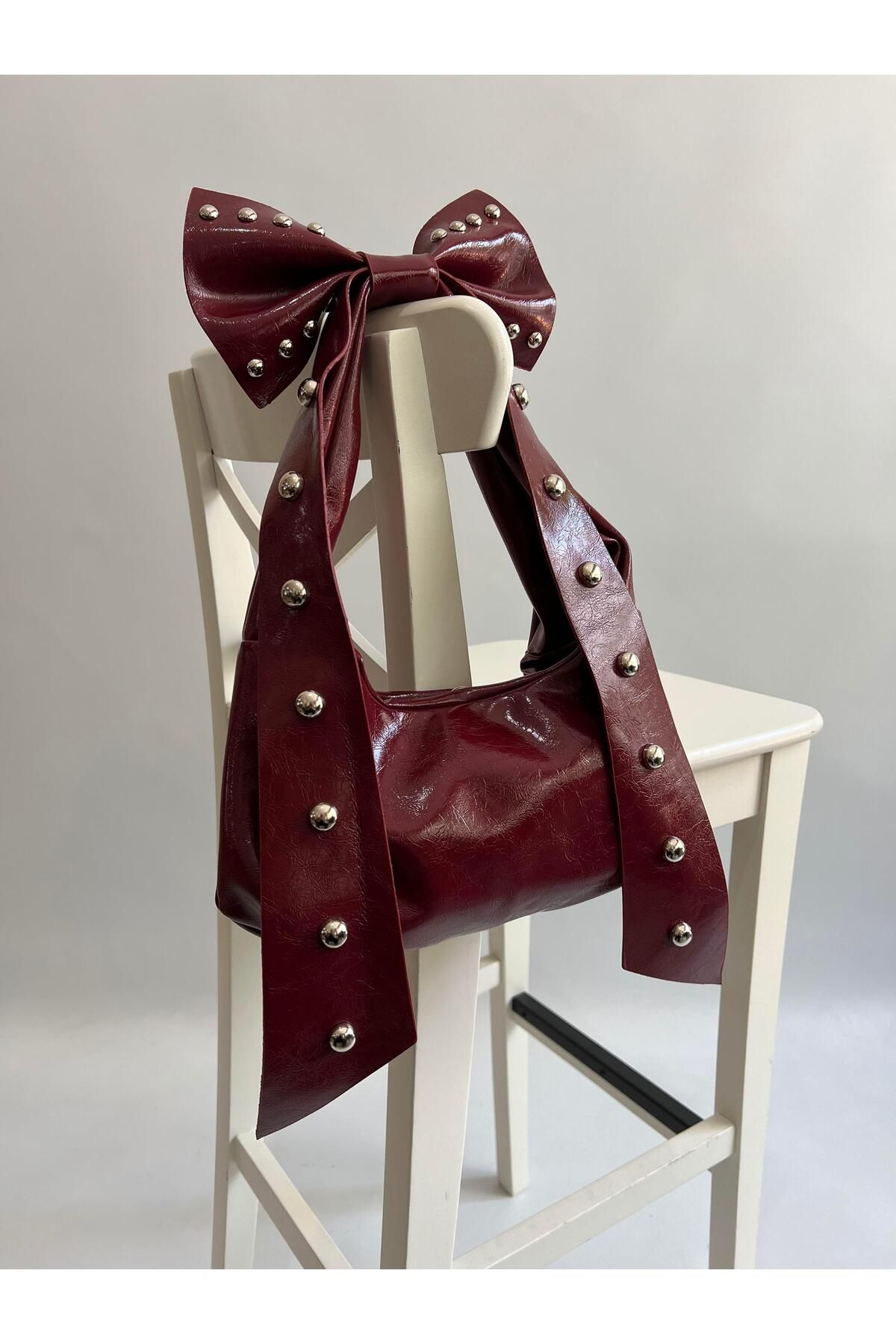 Mia Collection Singapur Model El Ve Kadın Omuz Çantası Bordo