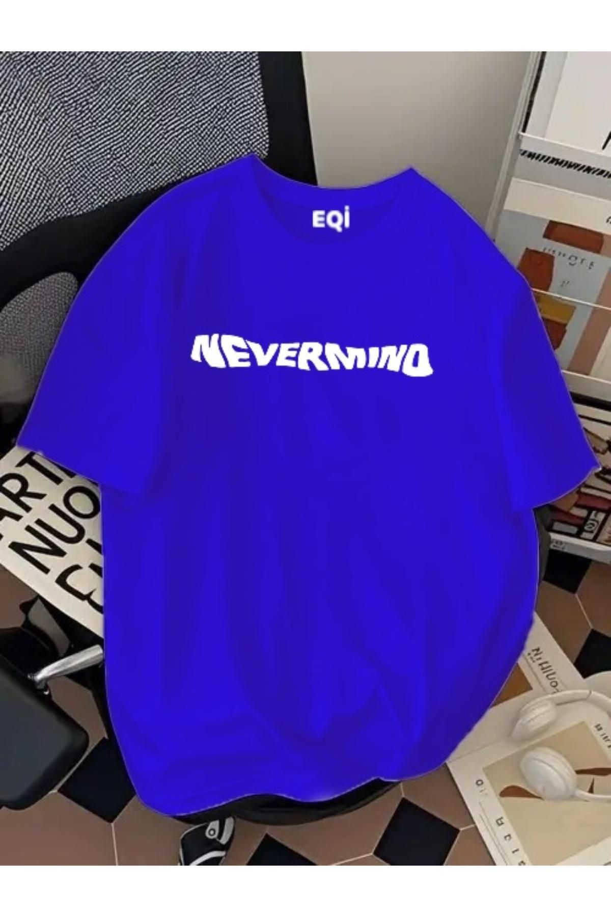 EQİ Nevermind Baskılı Oversize T-Shirt