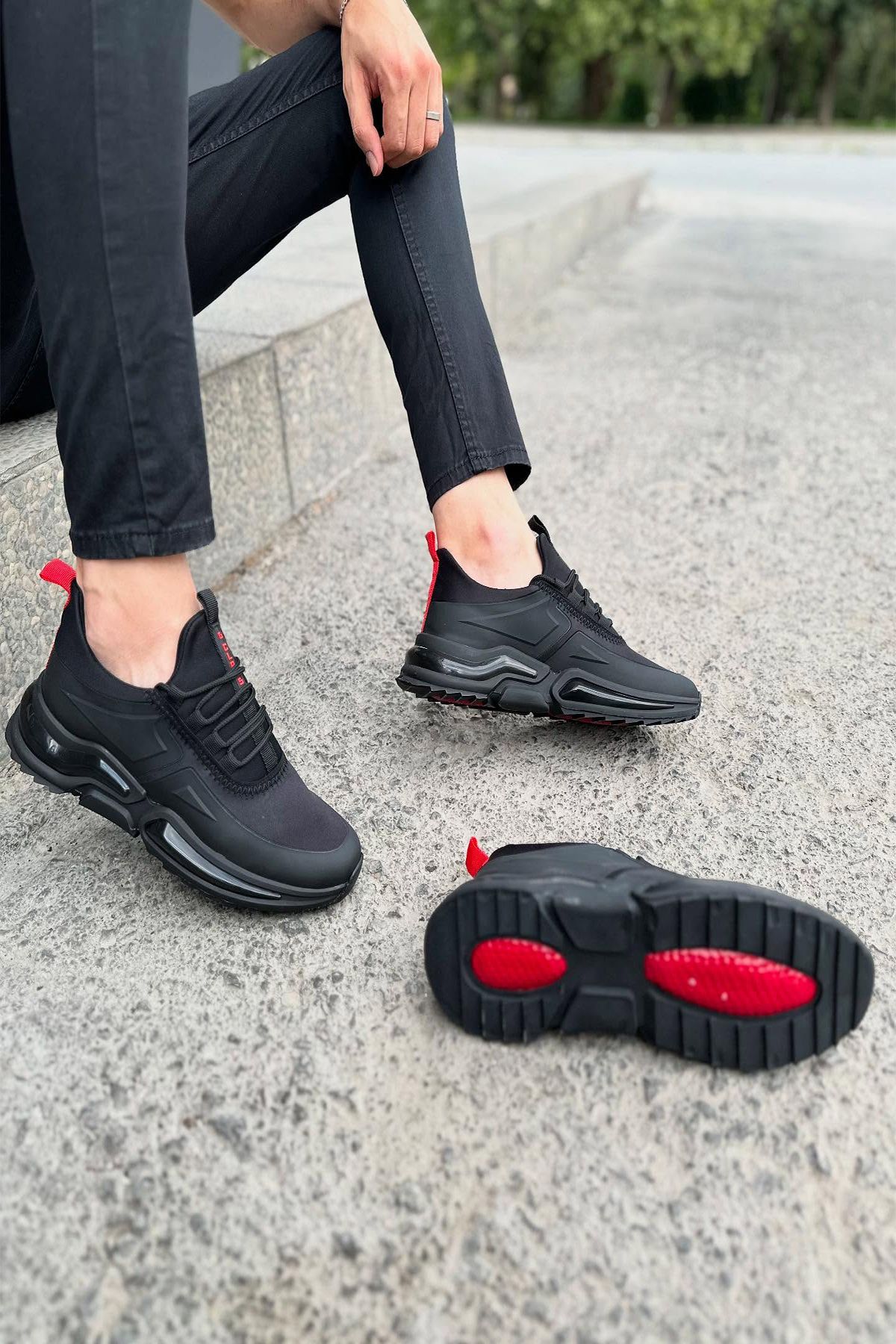 G CLASS Fashion Dalgıç Kumaş & Parlak Taban Sportif Erkek Ayakkabı