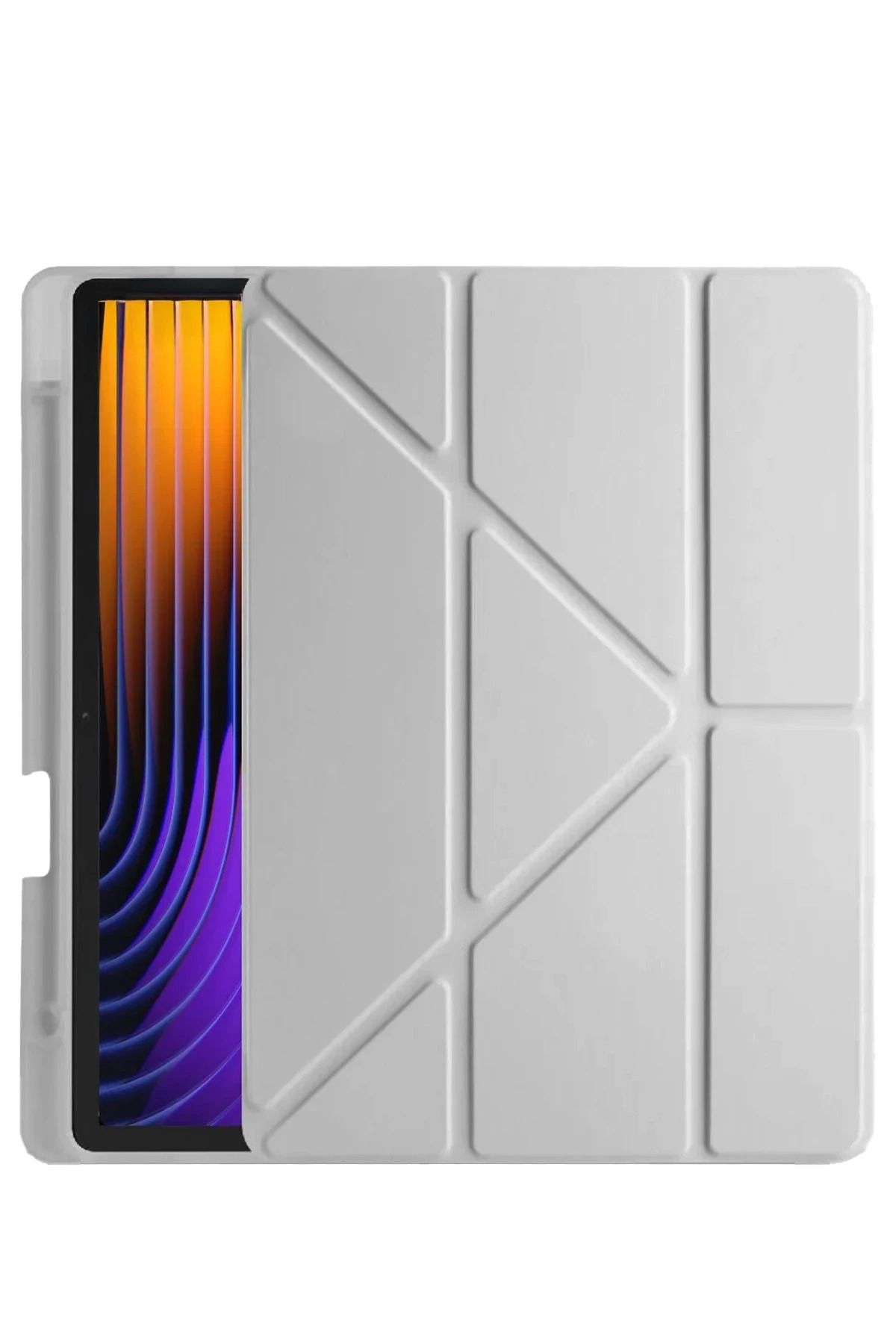 NewFace Xiaomi Pad 7 Pro Kılıf Kalemlikli Mars Tablet Kılıfı - Gri FERRG