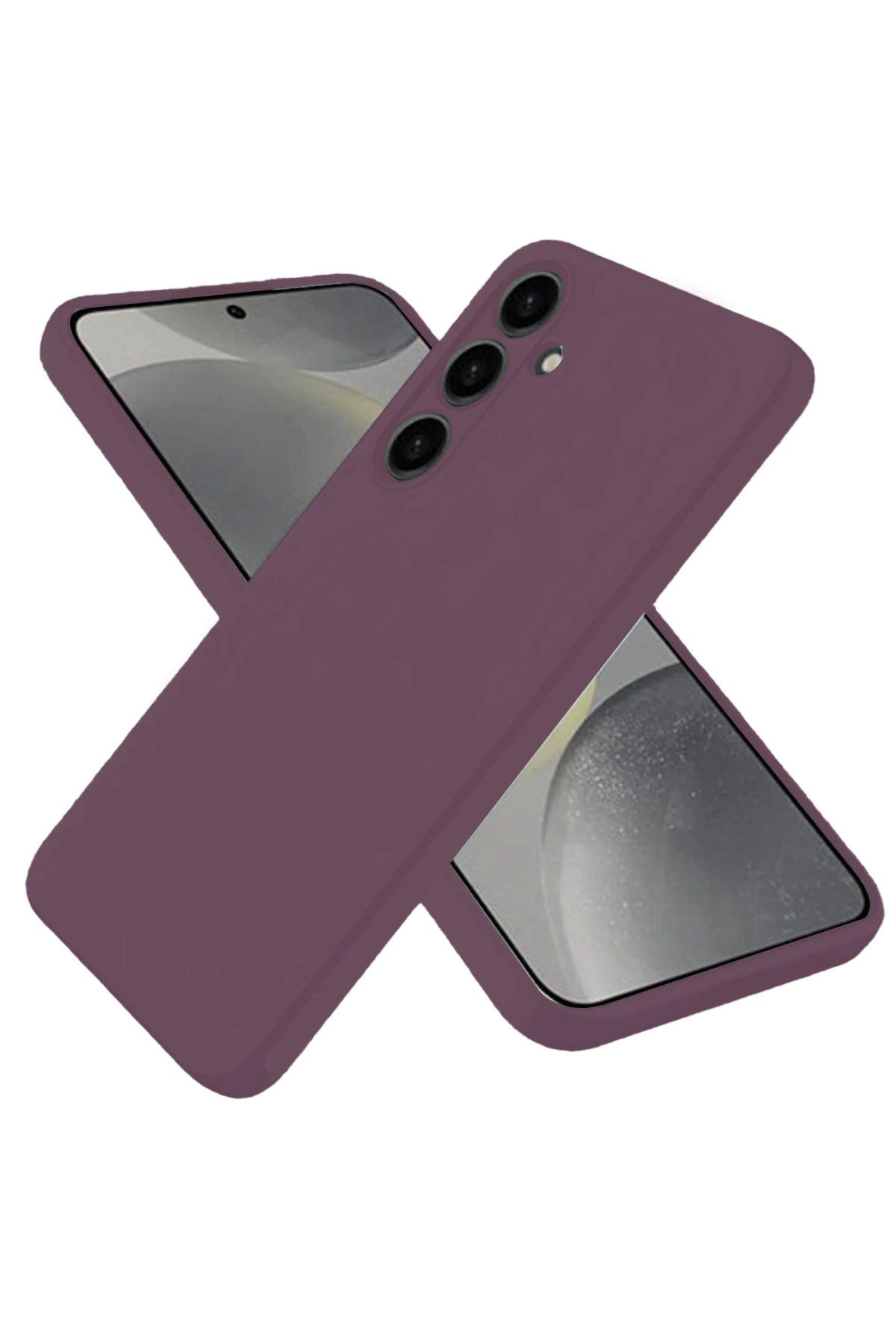 NewFace Samsung Galaxy A06 Kılıf First Silikon - Mürdüm FERRG