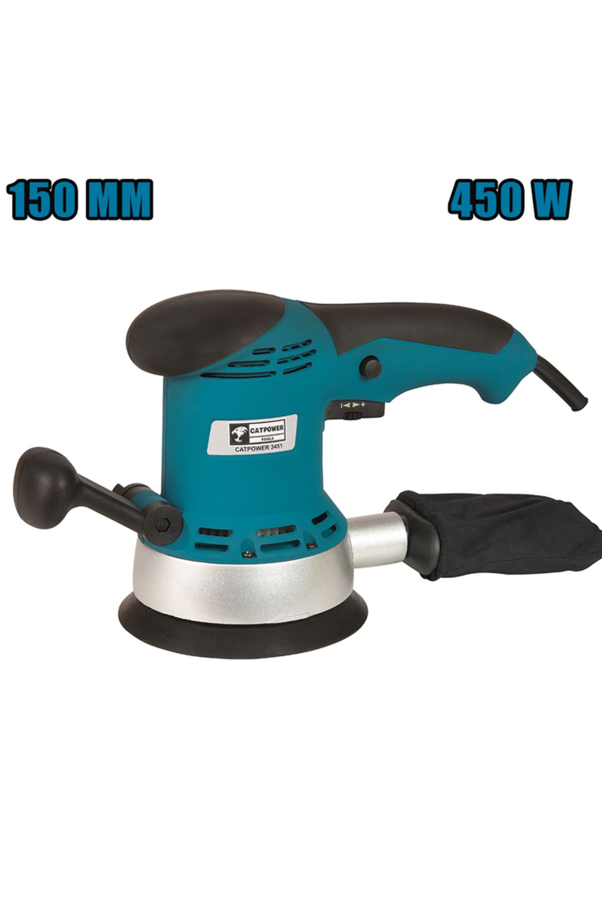 CATPOWER EL ALETLERİ Catpower CAT3451 Eksantirik Titreşim Zımpara 450W