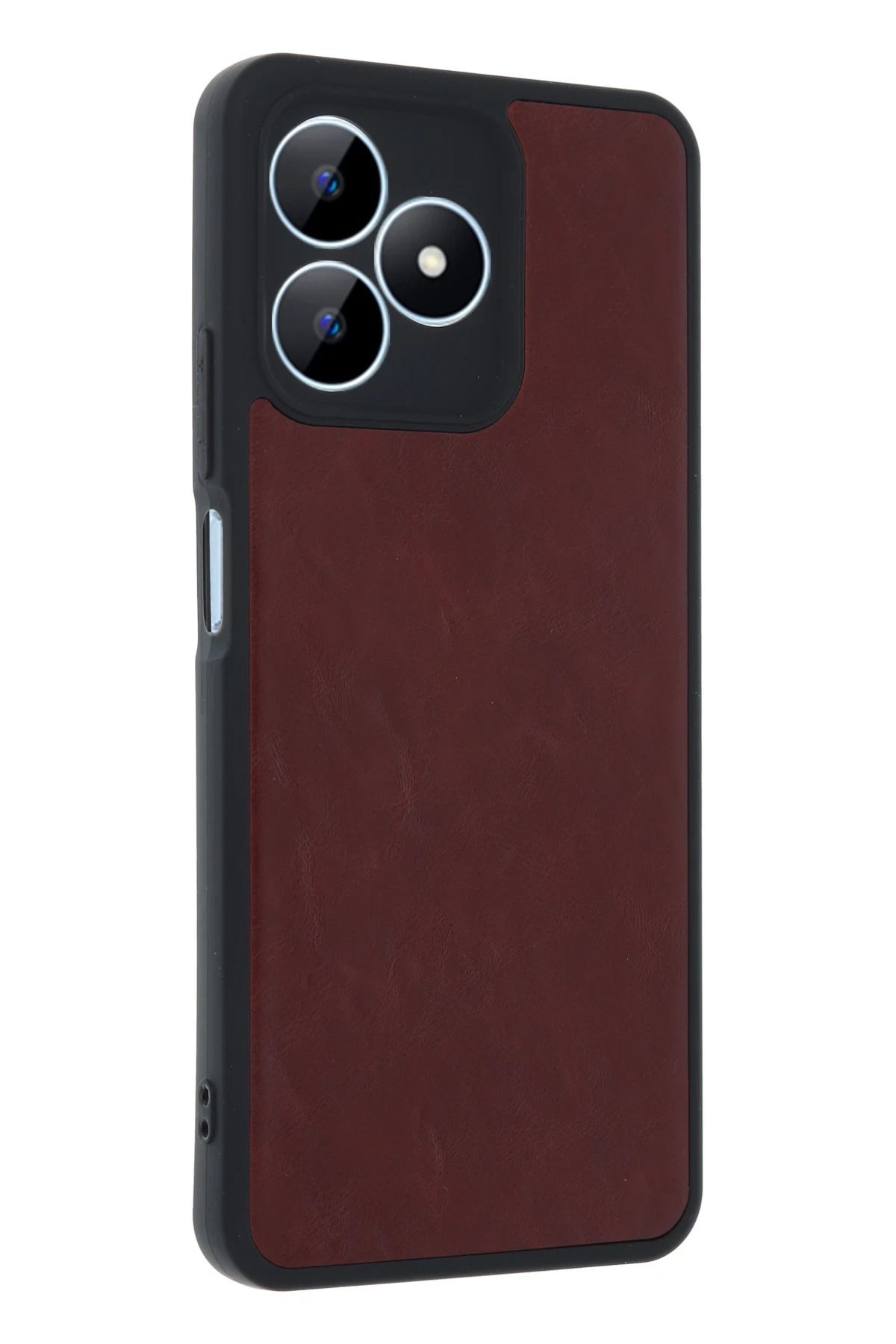 NewFace Realme Note 50 4G Kılıf Aras Deri Kapak - Bordo FERRG