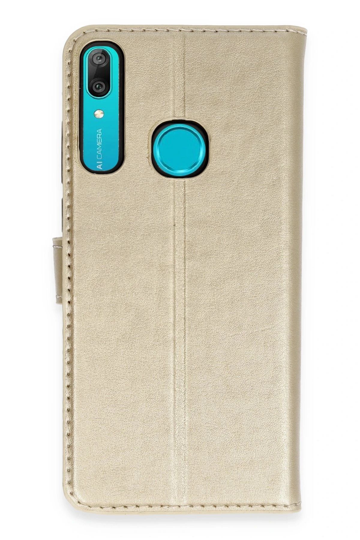 NewFace Huawei Y6 Prime Kılıf Trend S Plus Kapaklı Kılıf - Gold FERRG