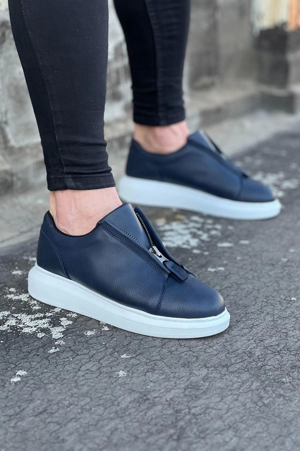luz&pos WG010 Lacivert Cilt Erkek Casual Ayakkabı