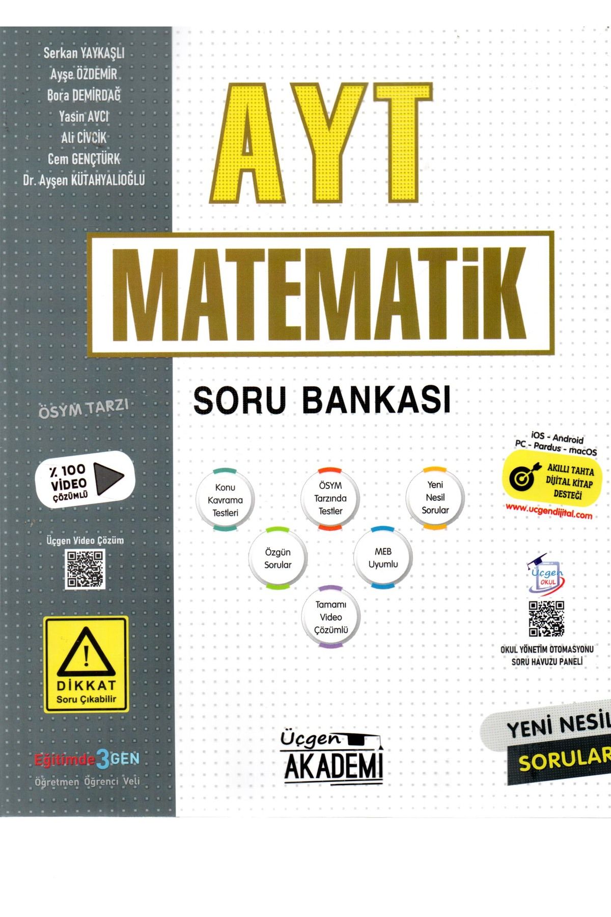 Üçgen Akademi AYT MATEMATİK SORU BANKASI ÜÇGEN AKADEMİ