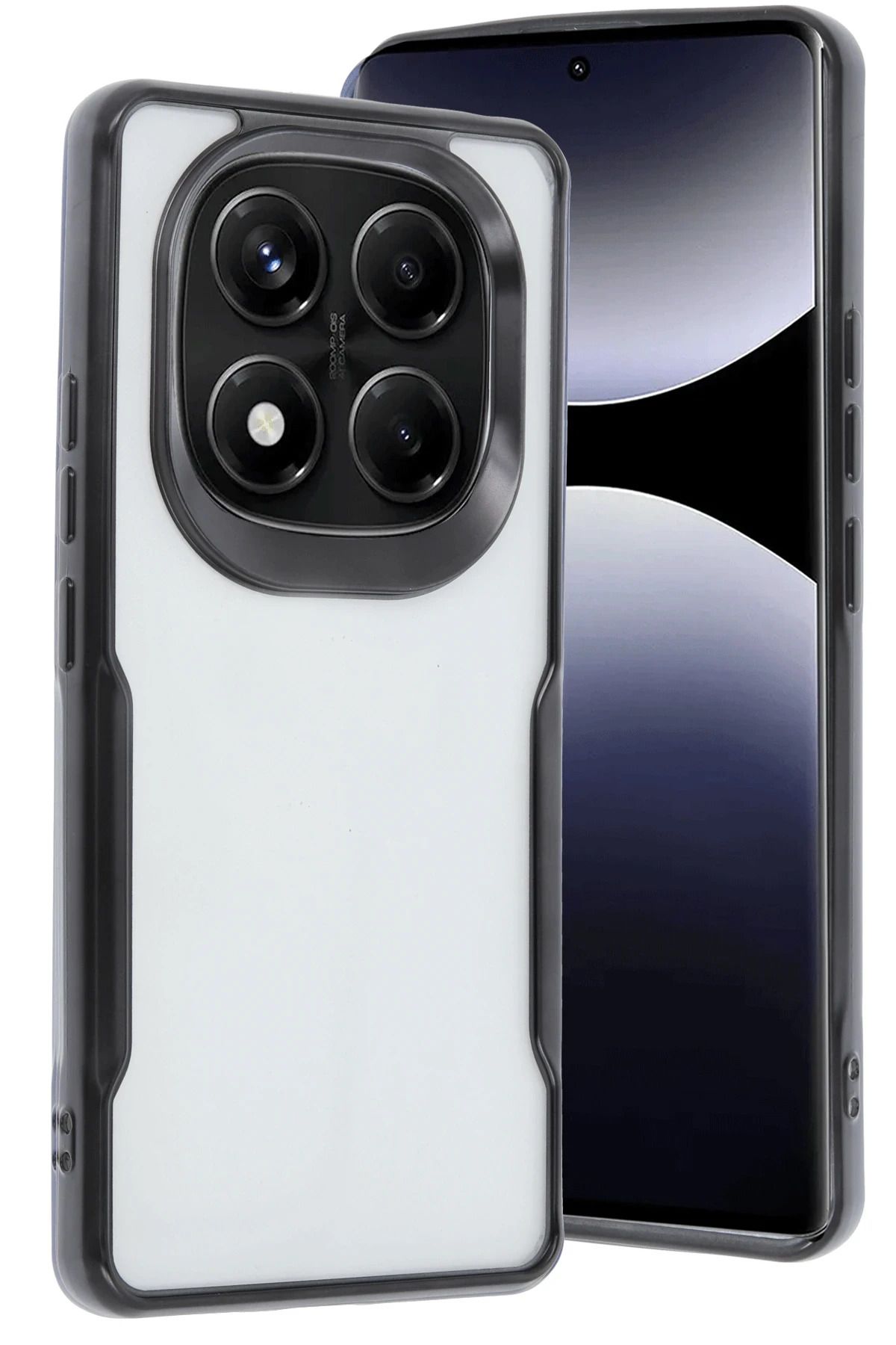 NewFace Xiaomi Redmi Note 14 Pro Plus Kılıf Boyi Silikon Kapak - Siyah FERRG