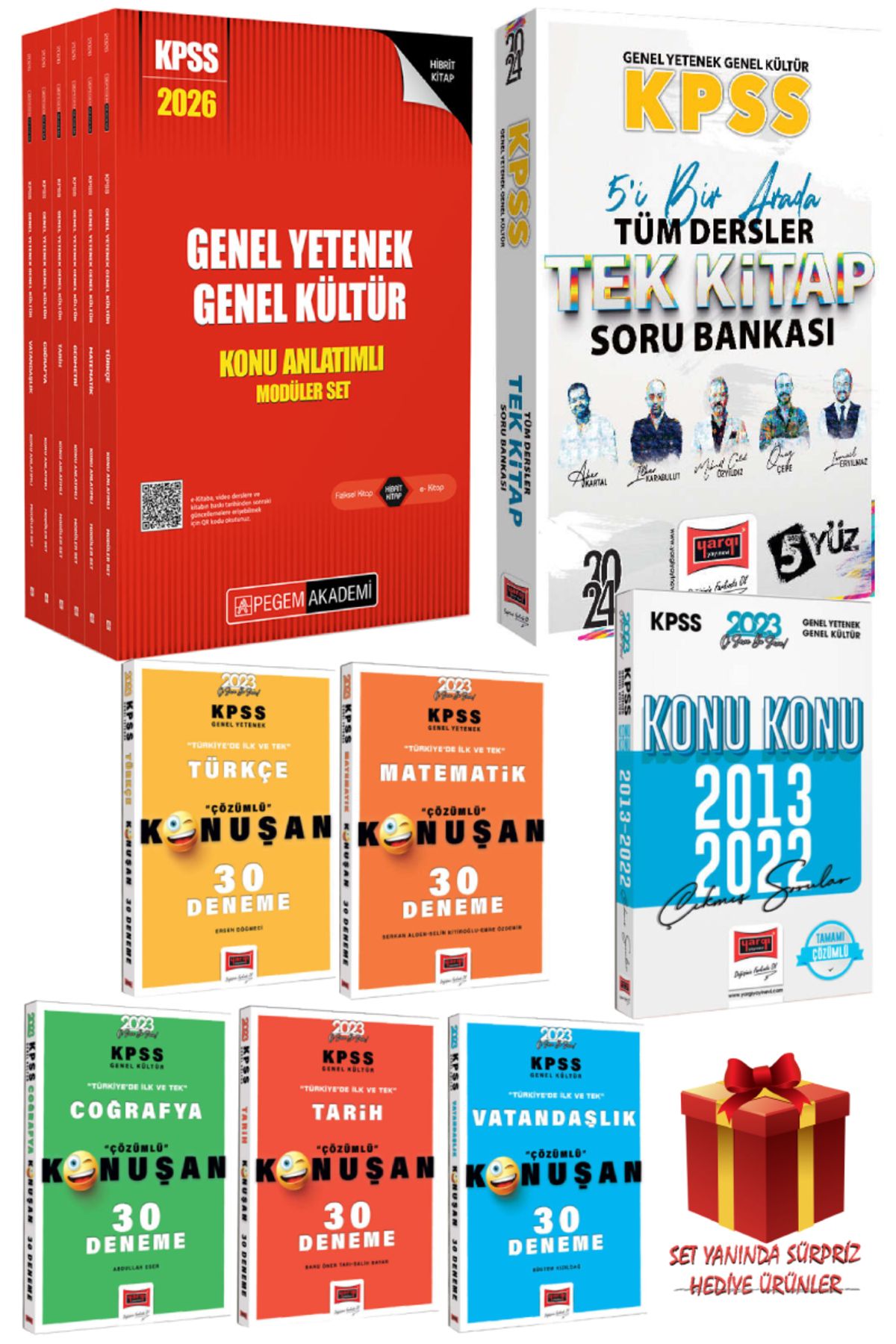 Pegem Akademi Yayıncılık 2026 Pegem GYGK Konu Anlatım Modüler Set+GYGK Soru Bankası+Çıkmış Sorular+Deneme Seti+Hediye