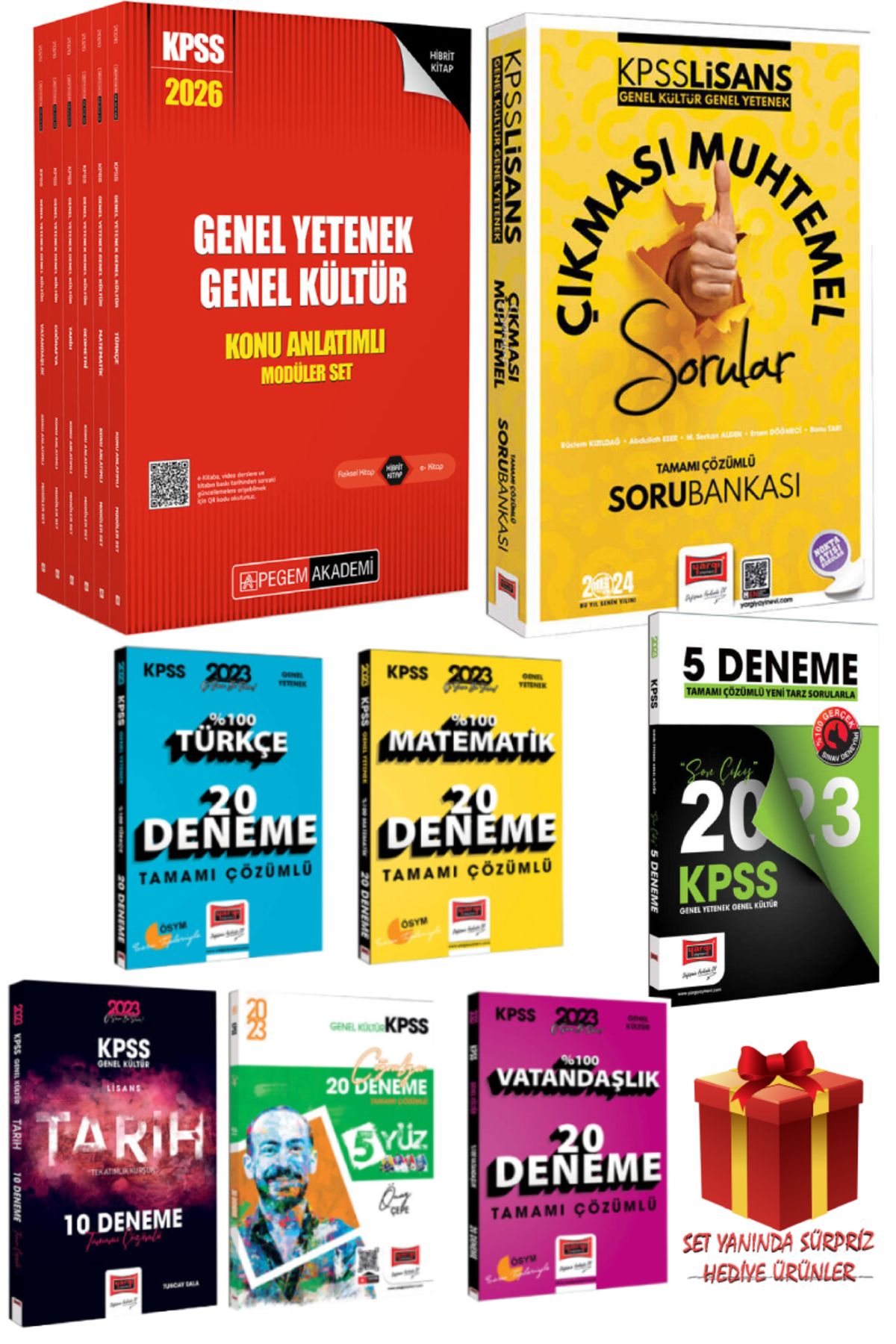 Pegem Akademi Yayıncılık 2026 Pegem GYGK Konu Anlatım Modüler Set+Yargı GYGK Çıkması Muhtemel Sorular+Deneme Seti