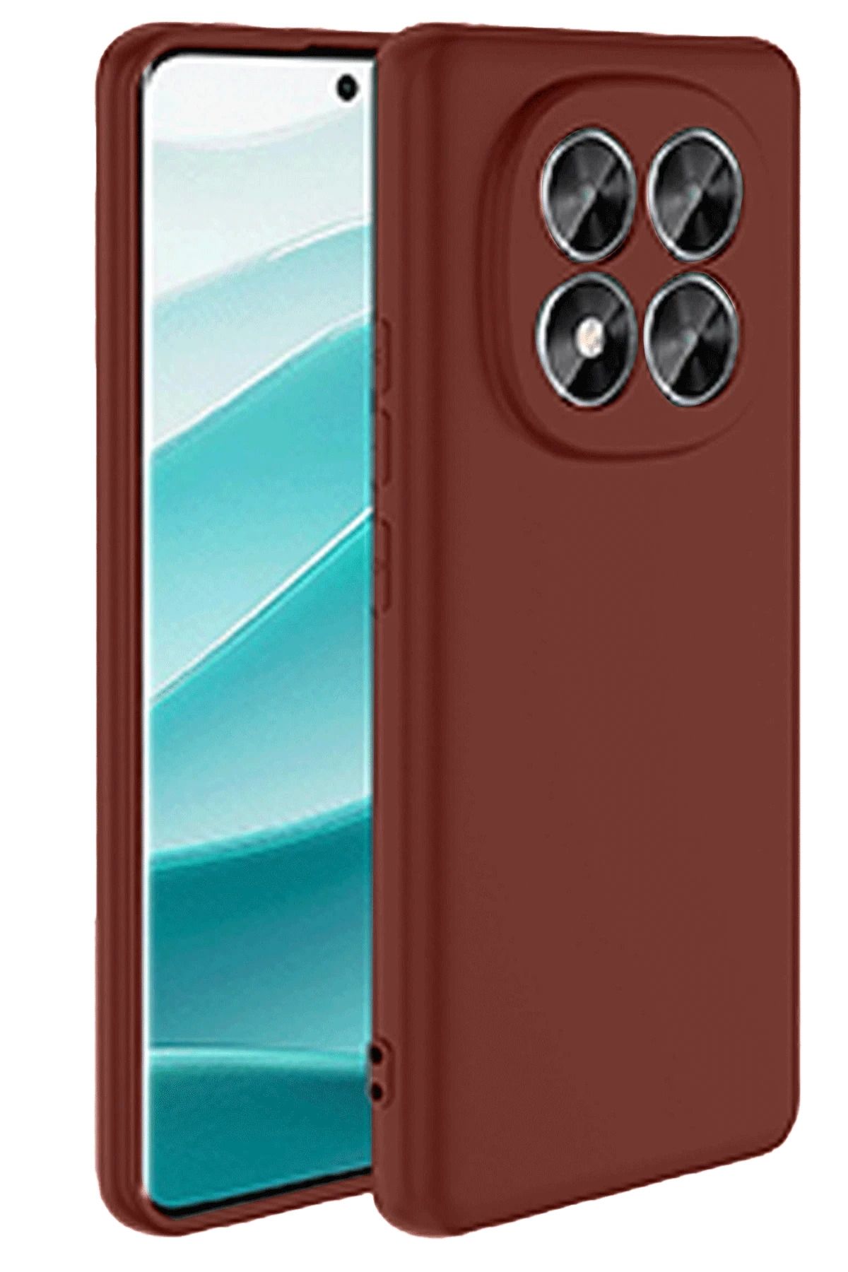 NewFace Xiaomi Redmi Note 14 Pro 5G Kılıf First Silikon - Bordo FERRG