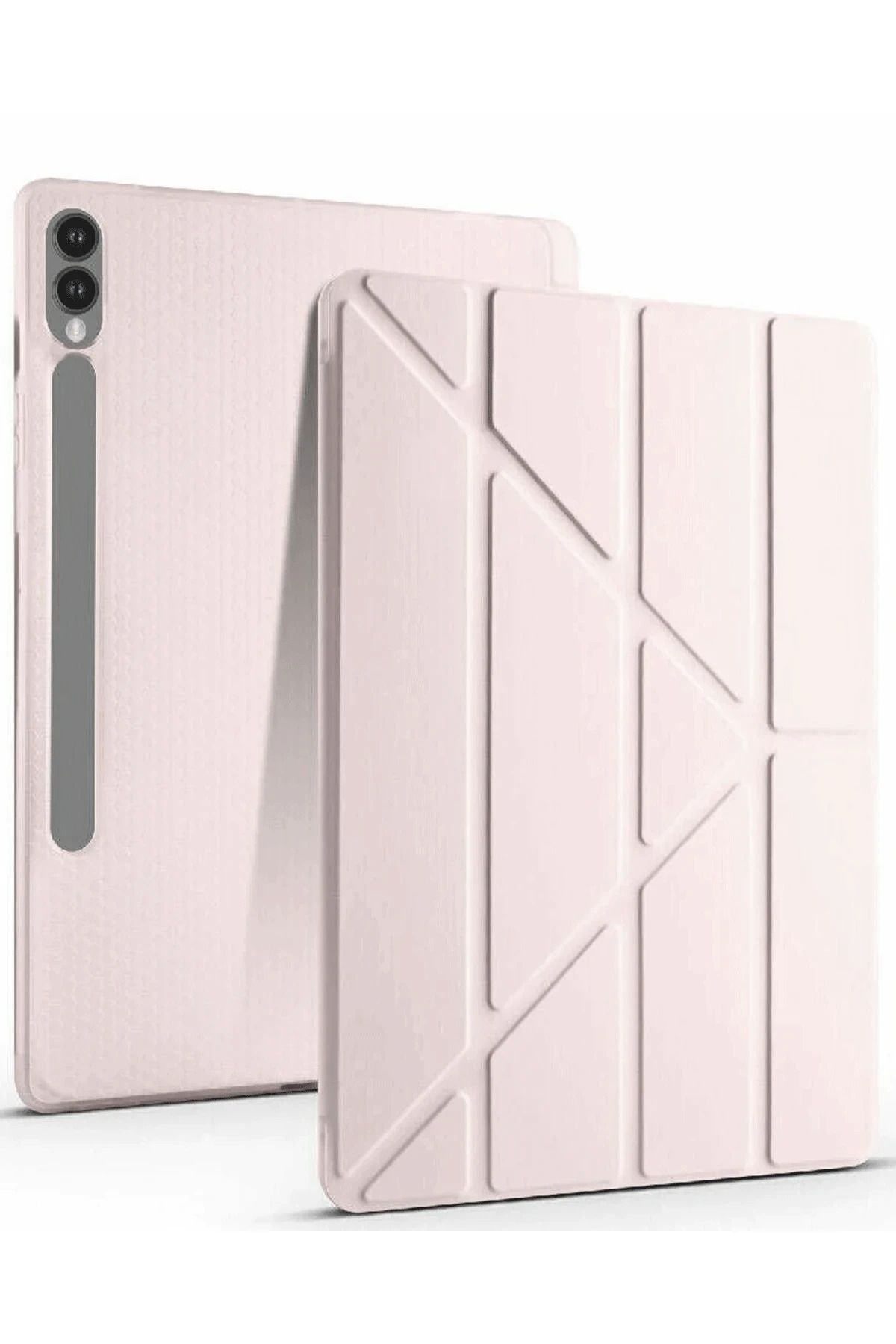 NewFace Samsung Galaxy X510 Tab S9 FE 11 Kılıf Kalemlikli Mars Tablet Kılıfı - Rose Gold FERRG