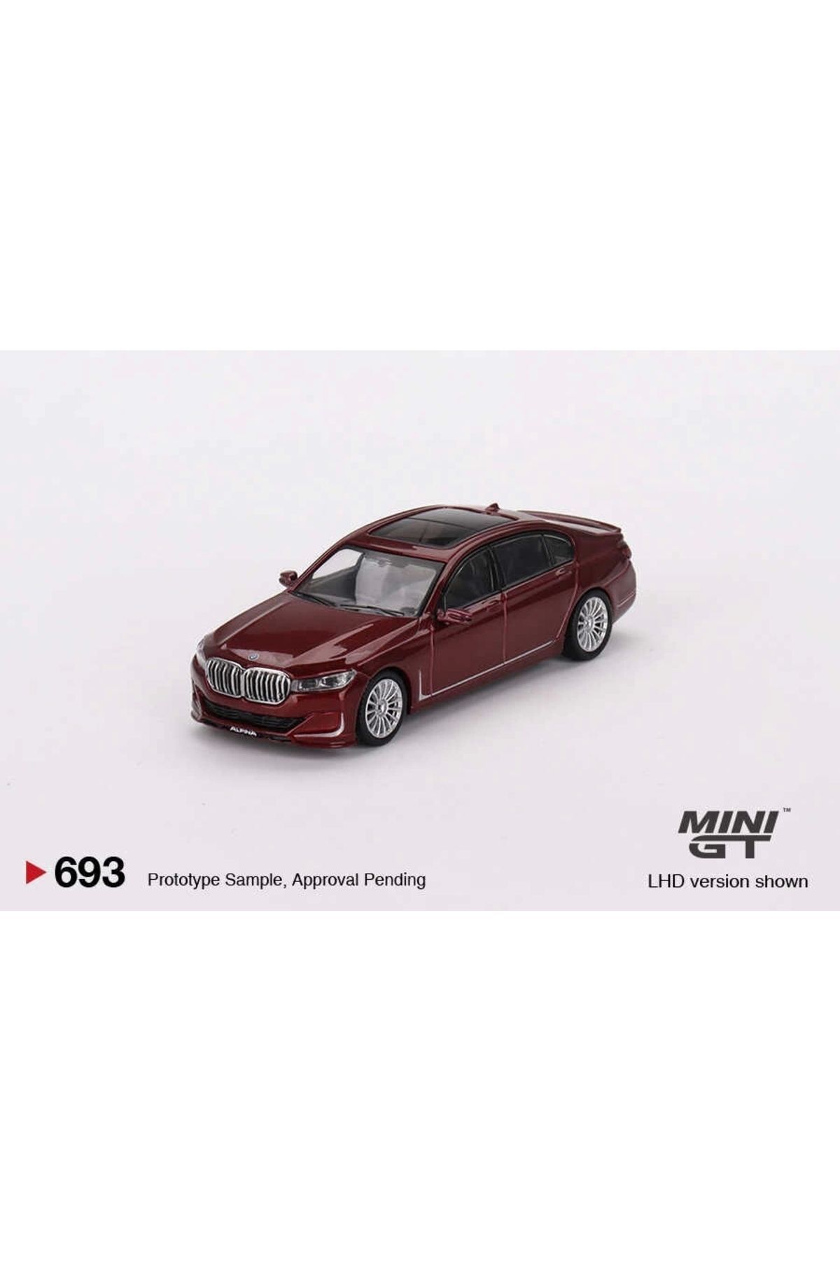 mini gt 1:64 BMW Alpina B7 xDrive – Aventurin Kırmızı Diecast Model Araba