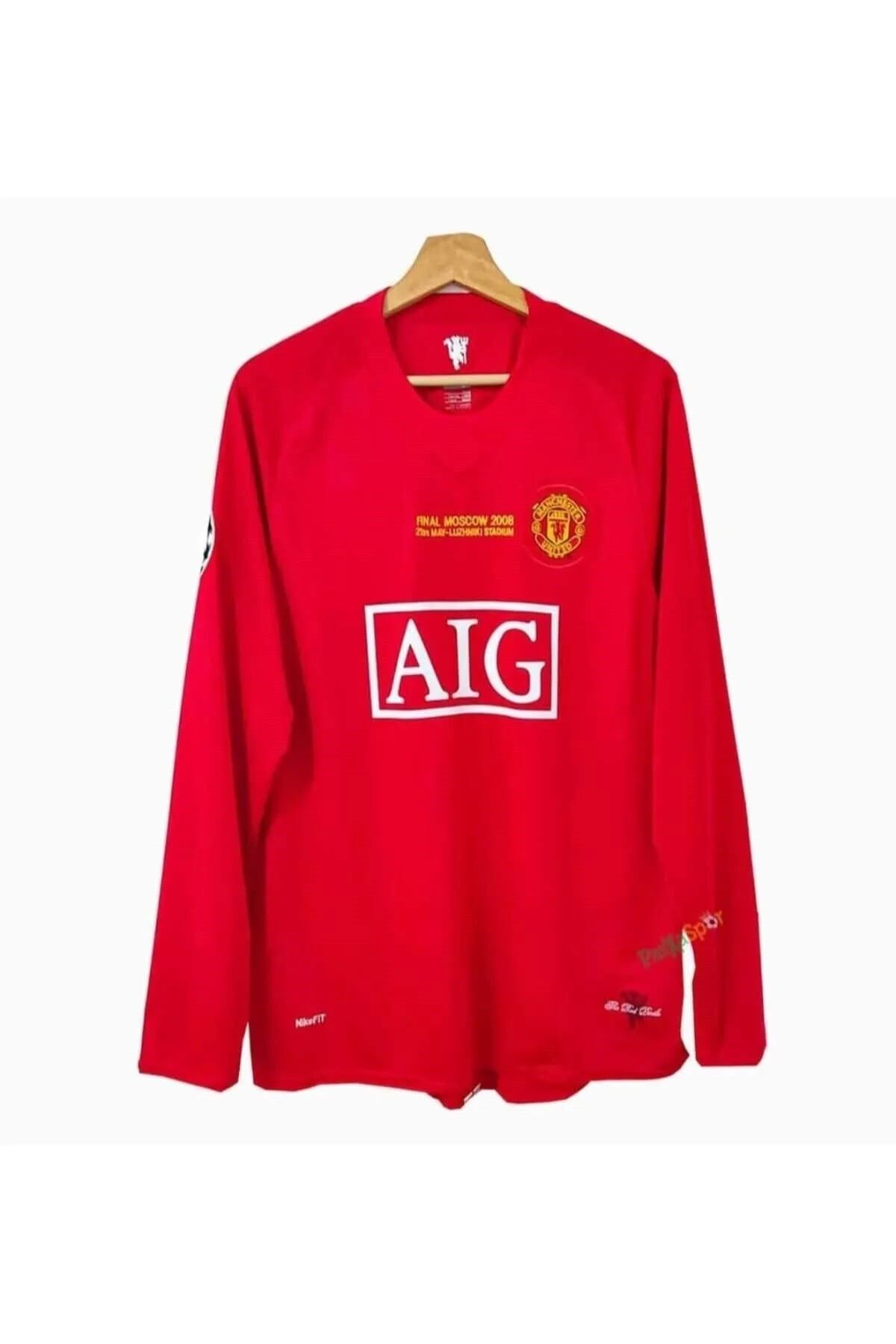 yenteks Ronaldo Manchester.Unıted. 2008 Moscow. Uzun Kol Yetişkin Forma
