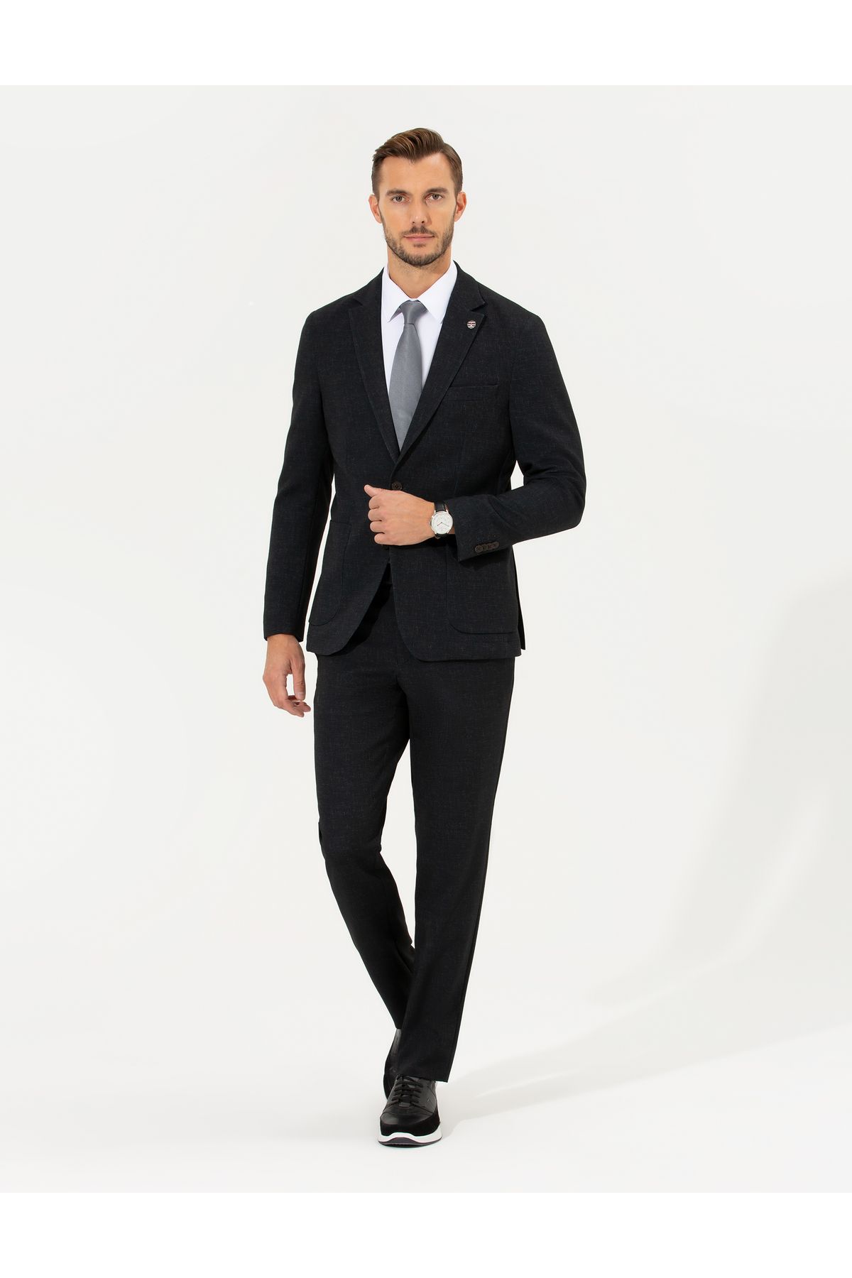 Pierre Cardin Siyah Slim Fit Takım Elbise 50257029-VR046