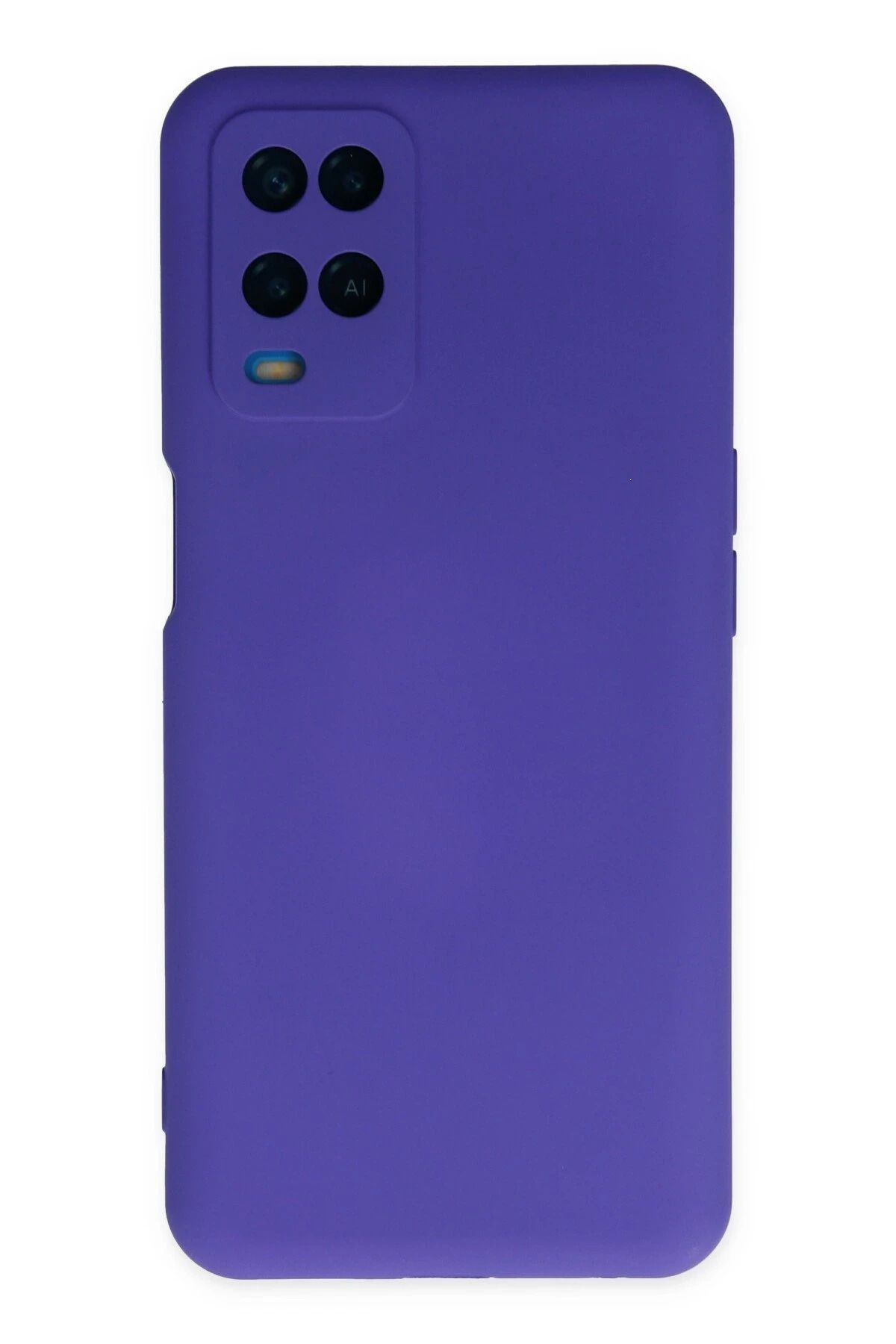 NewFace A54 4G Kılıf Nano içi Kadife Silikon - Mor FERRG