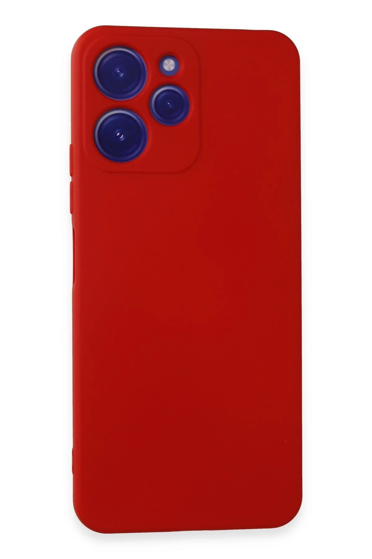 NewFace Xiaomi Redmi 12 Kılıf Nano içi Kadife Silikon - Kırmızı FERRG