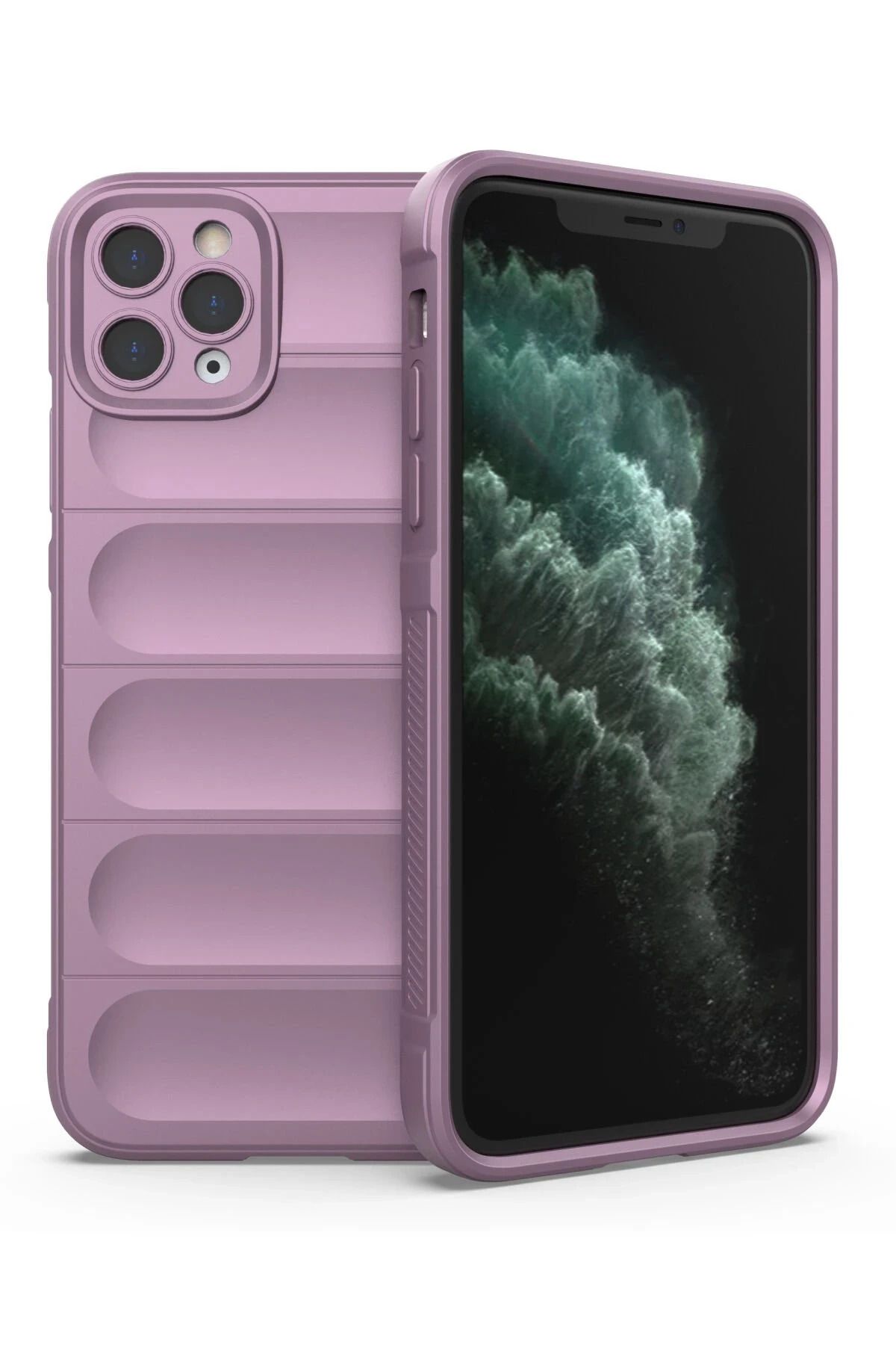 NewFace iPhone 11 Pro Kılıf Optimum Silikon - Mor FERRG
