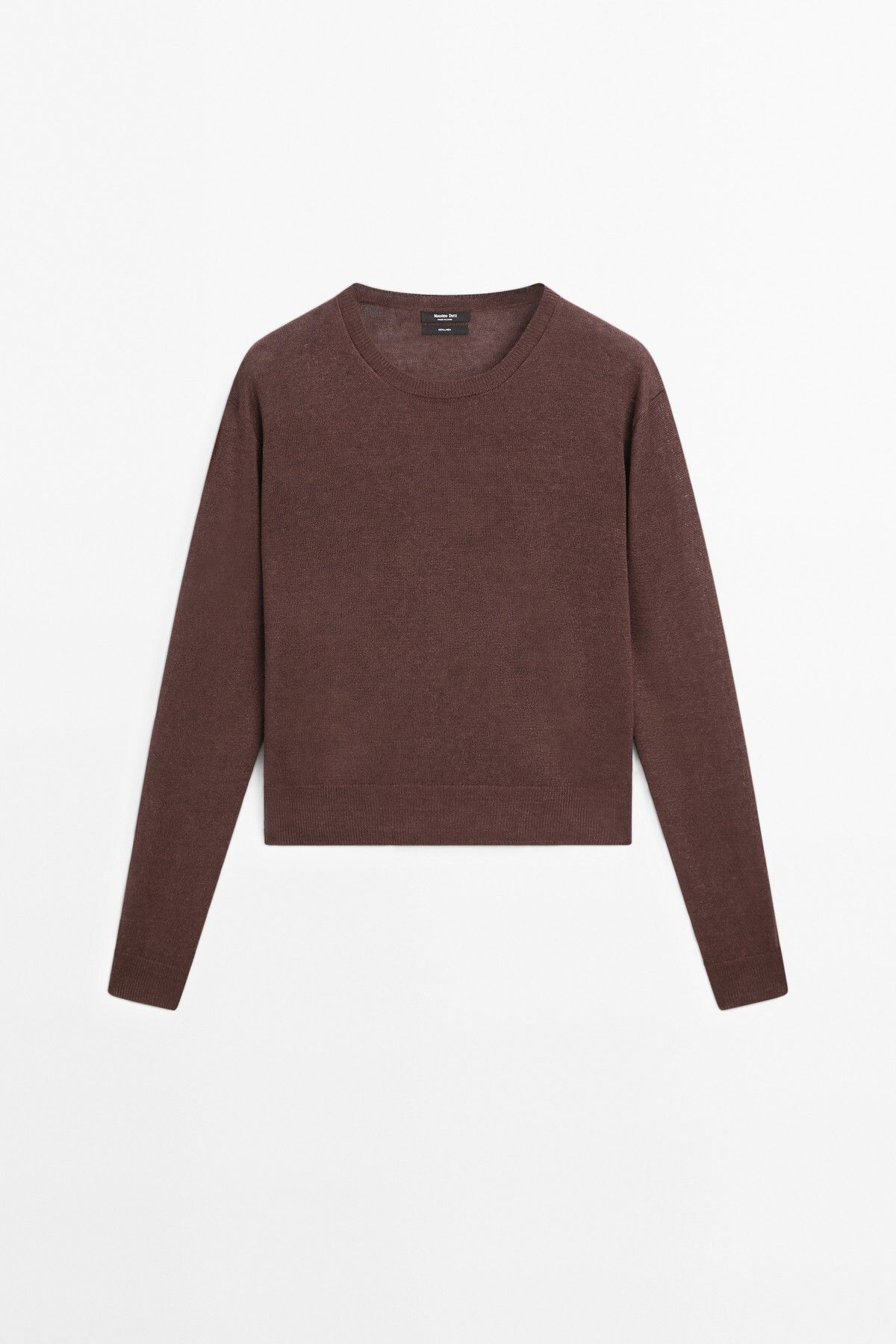 Massimo Dutti %100 keten triko bisiklet yaka kazak