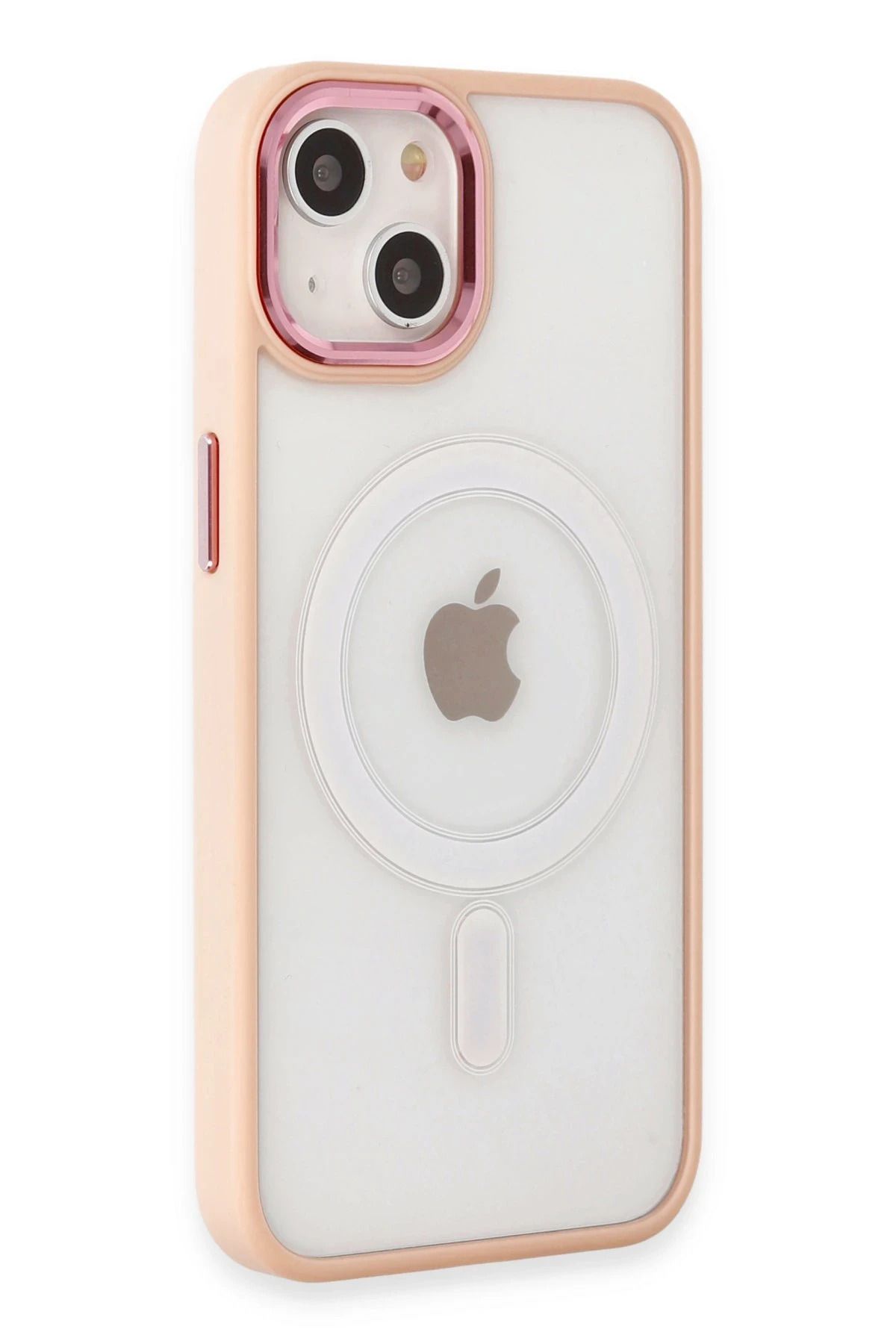 NewFace iPhone 15 Kılıf Room Magneticsafe Silikon - Pudra FERRG