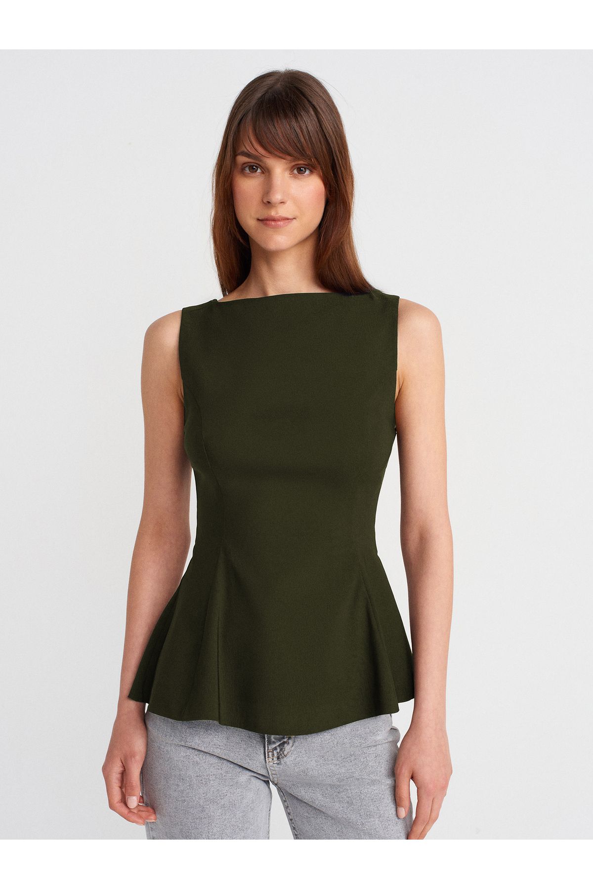 Dilvin 50281 Peplum Top