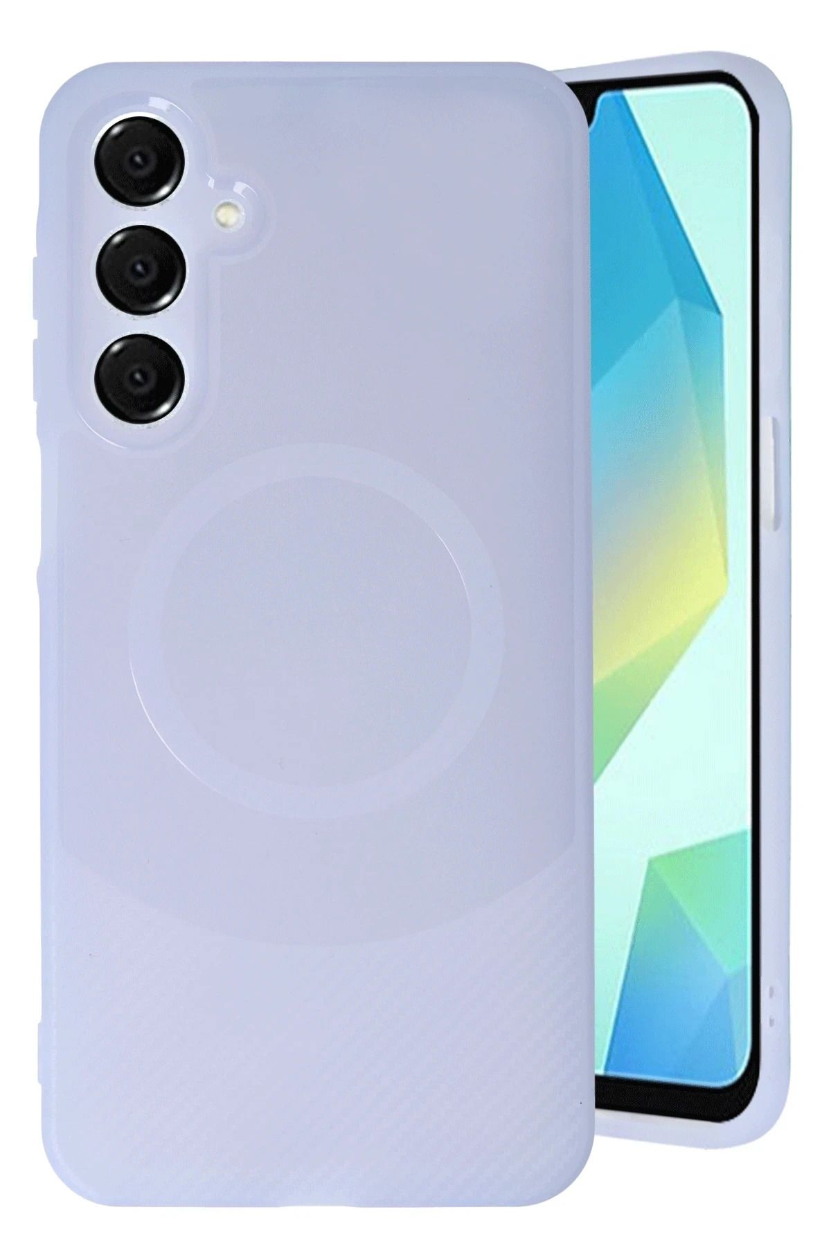 NewFace Samsung A36 Kılıf Maya Karbon Kapak - Lila MRAYD