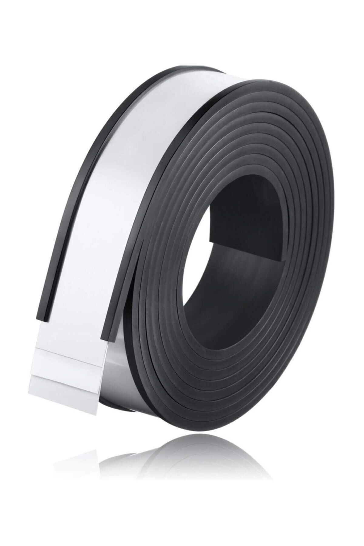 Hobialem Kanallı Etiketlik Şerit Mıknatıs Magnet, Raf Magneti, En 30cm, Boy 1 Metre,