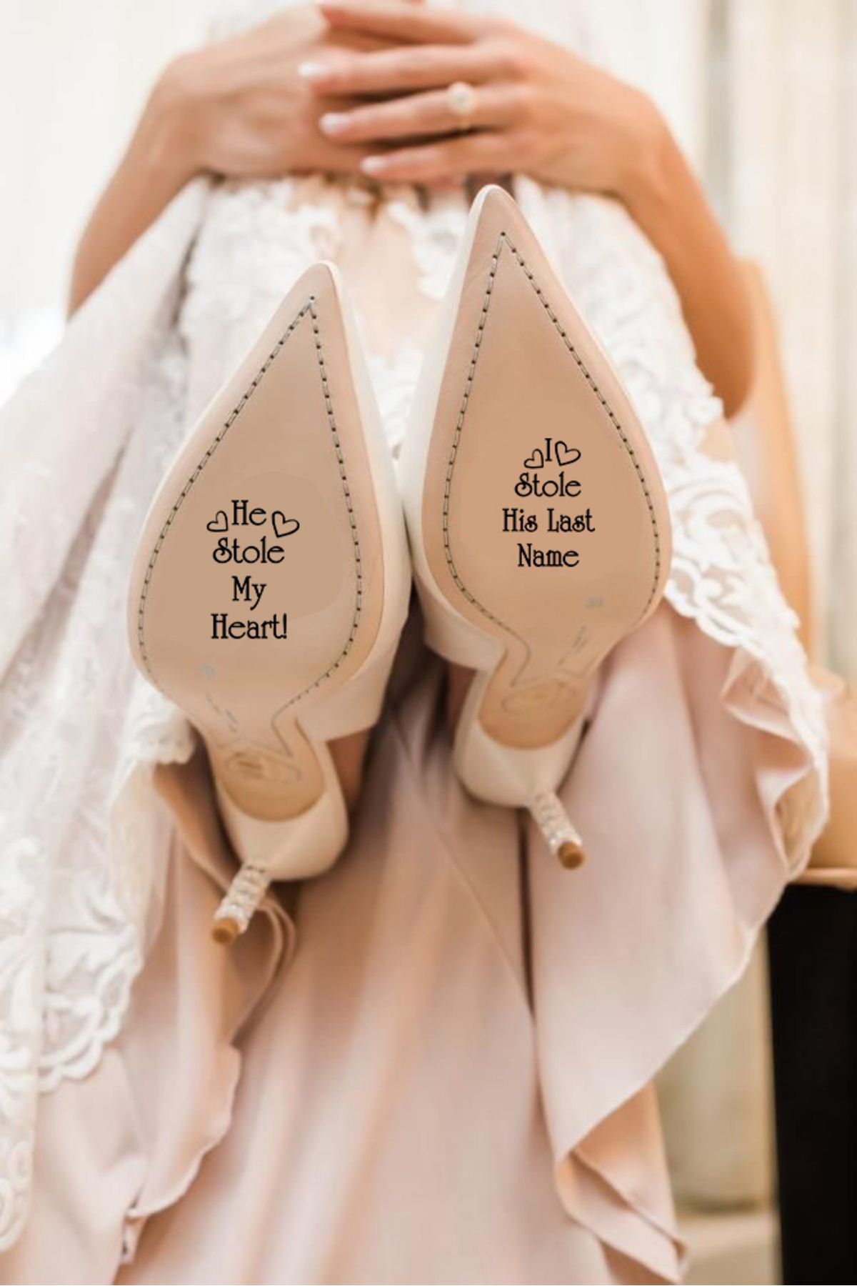 SelisCraft Stole My Heart Sticker Gelin Ayakkabısı Etiketi MDL02 | Düğün, Nişan, Bekarlığa Veda