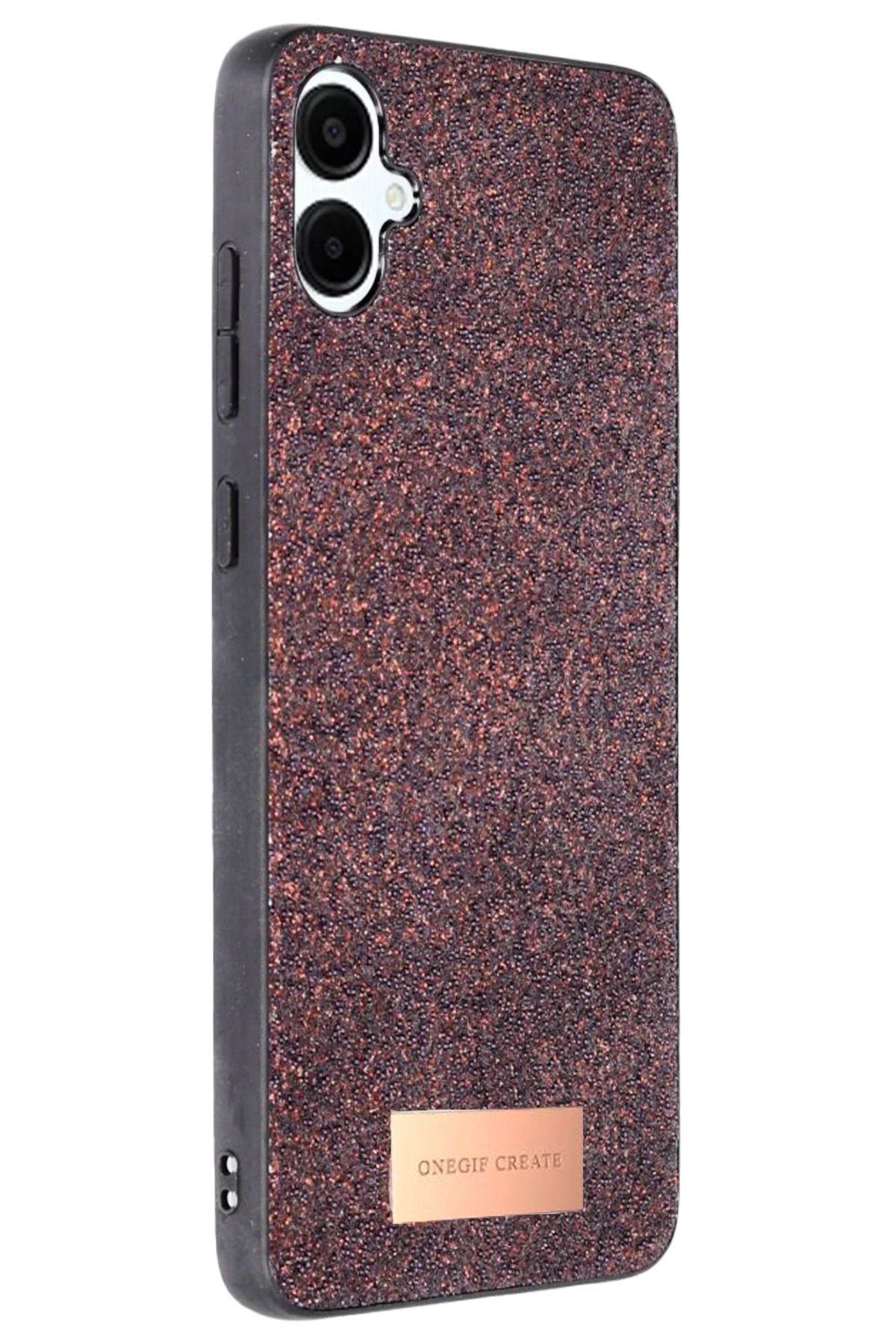 ONEGIF Samsung Galaxy A06 Bright Simli Kapak - Derin Mor FERRG