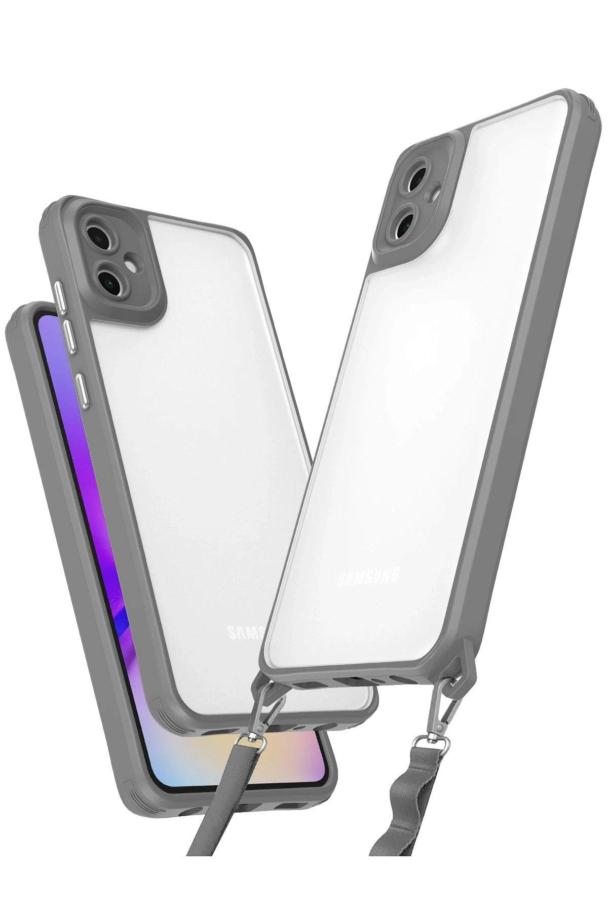 NewFace Samsung Galaxy A06 Kılıf Penta Silikon Kılıf - Titan Gri FERRG