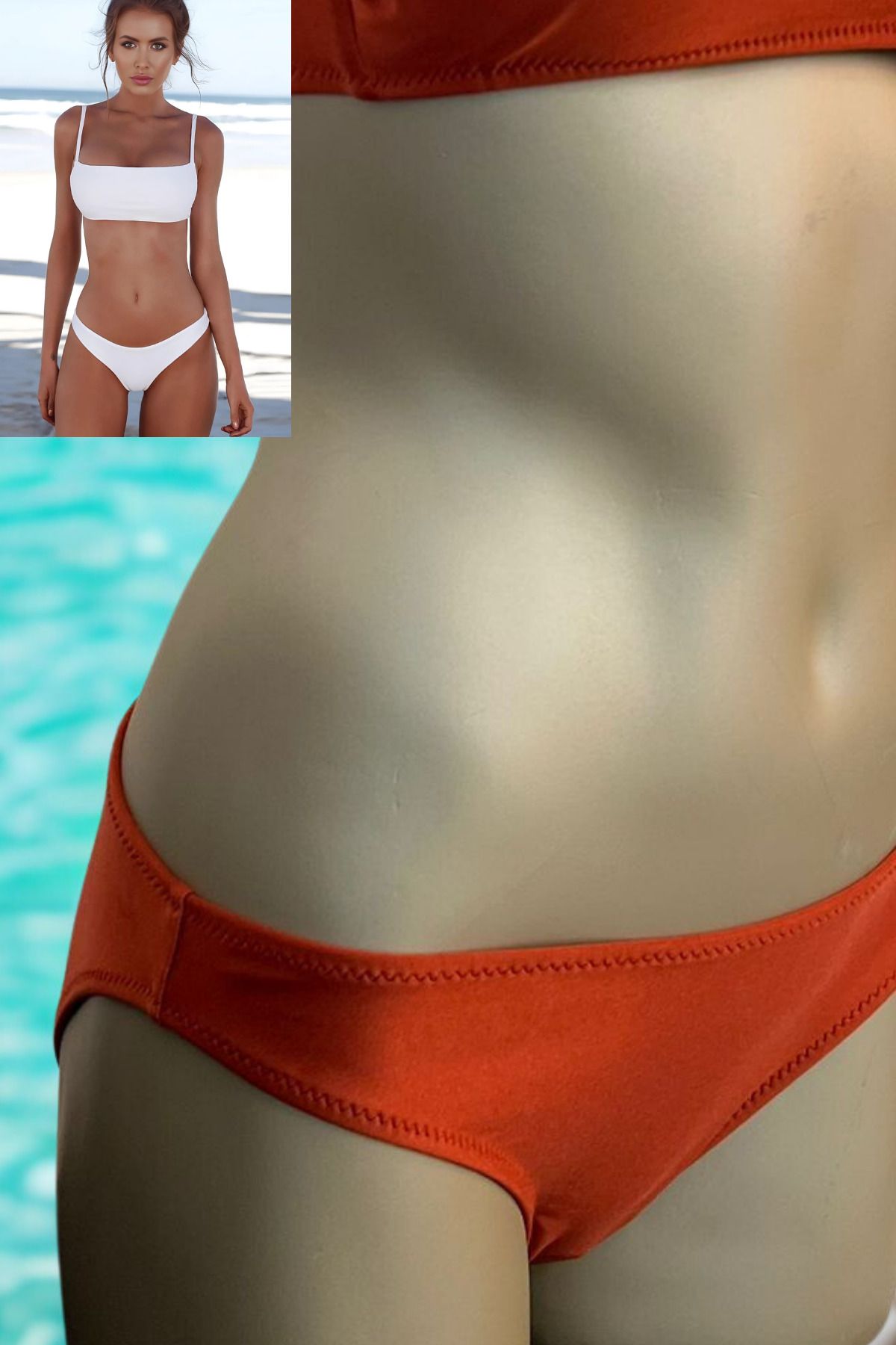 Anastasia Underwear Yazlık Mayo Bikini Alt Straplez Çıkartılabilen askılı Model