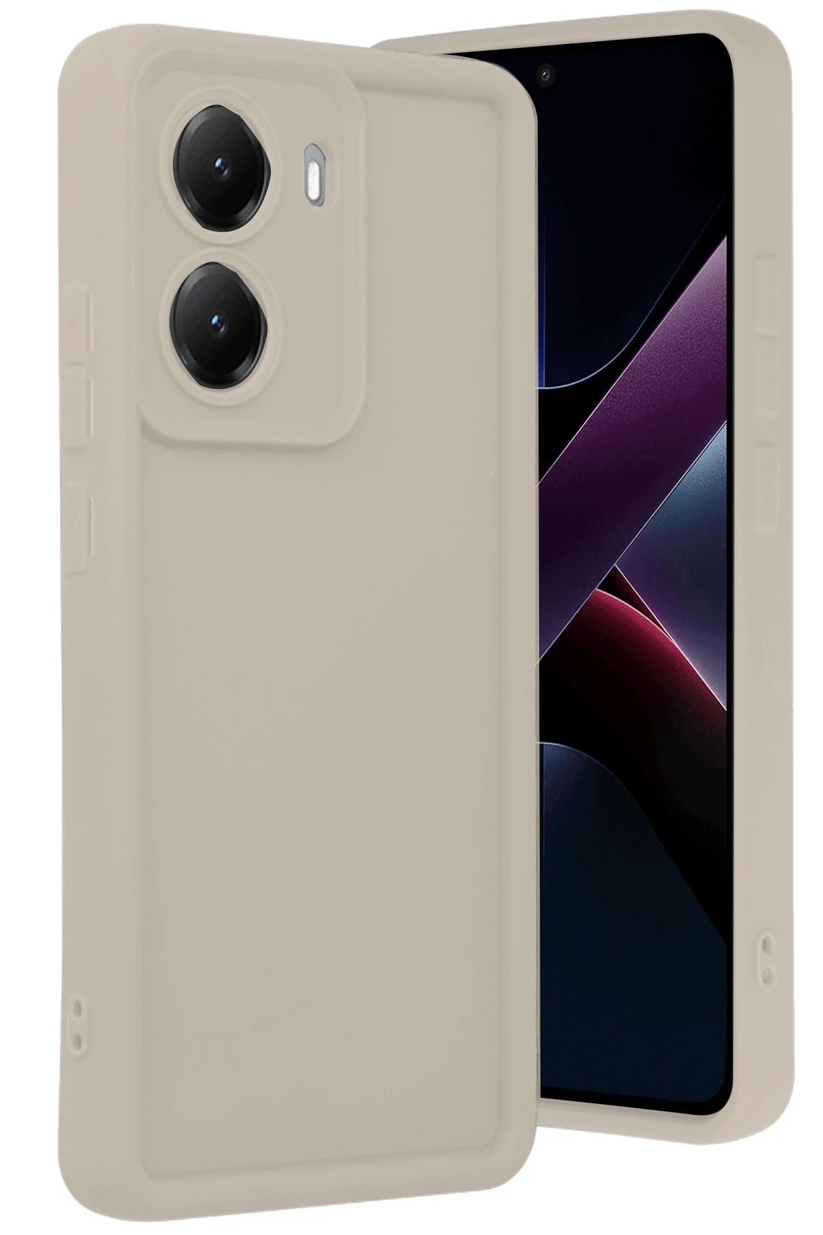 NewFace Xiaomi Poco X7 Pro Viera Silikon - Krem FERRG