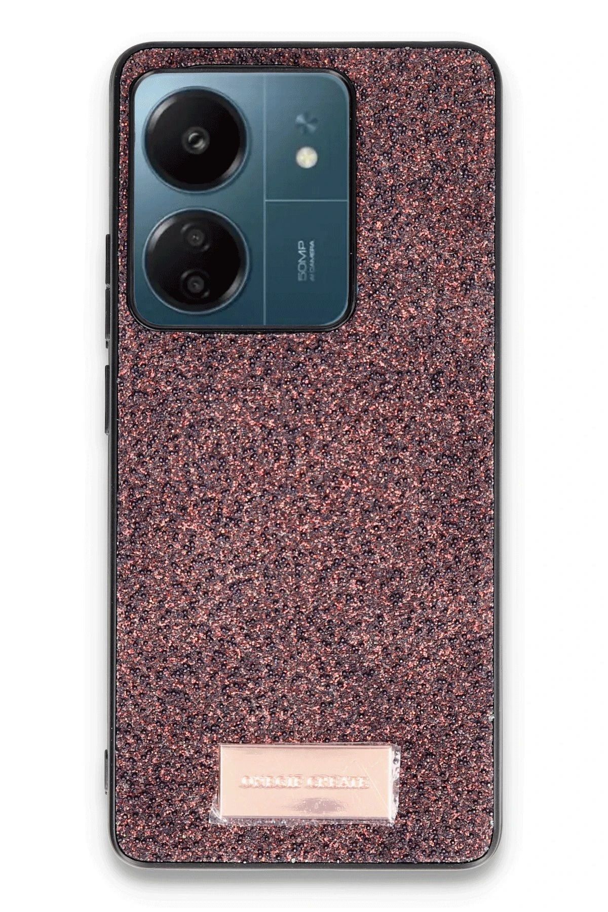 ONEGIF Xiaomi Redmi 13C Bright Simli Kapak - Derin Mor FLKRY