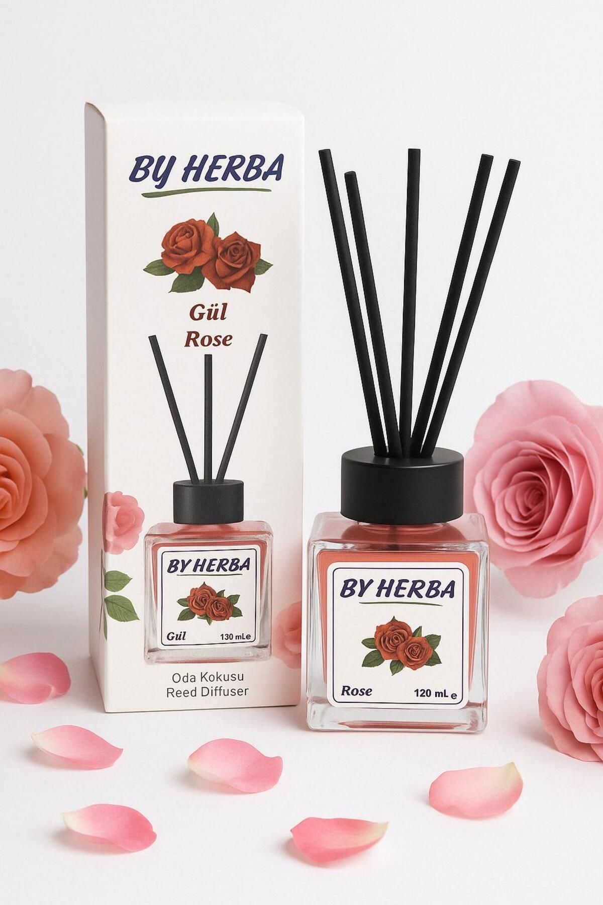 Lugami Gül Kokulu Bambu Çubuklu Etkili Oda Kokusu 125 ml