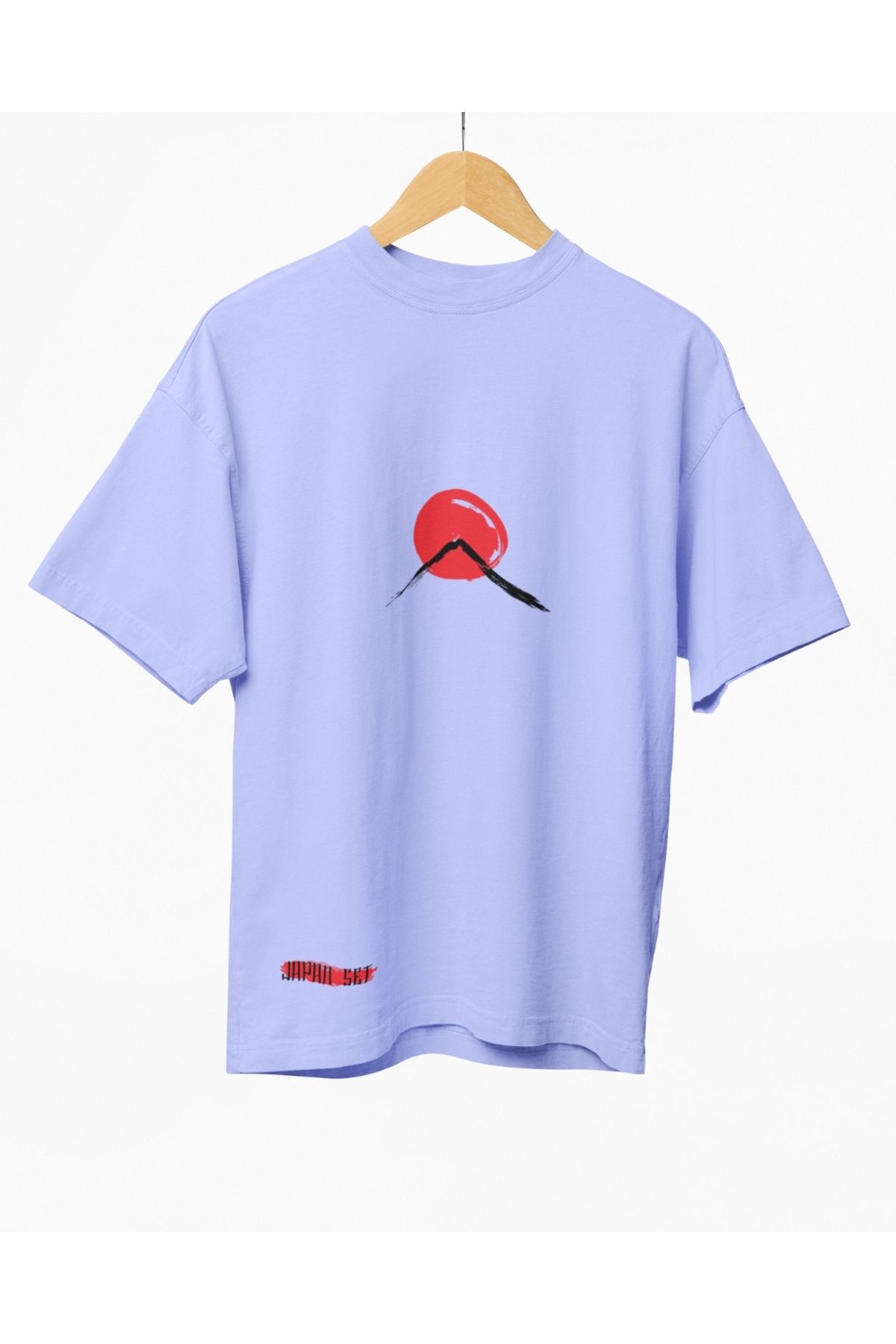 Mollis Sessiz Güneş Kadın Baskılı Oversize T-Shirt