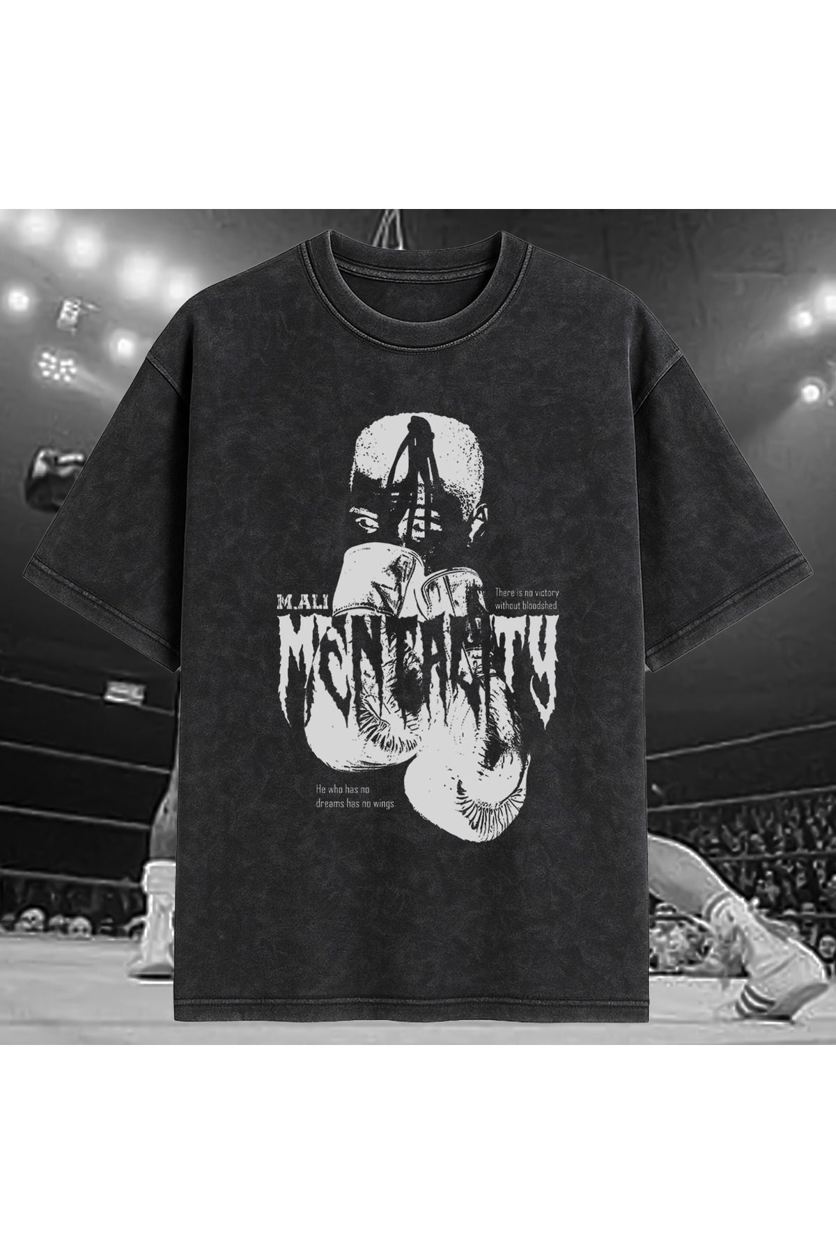 Vigor Wear Muhammet Ali Baskılı Oversize T-shirt