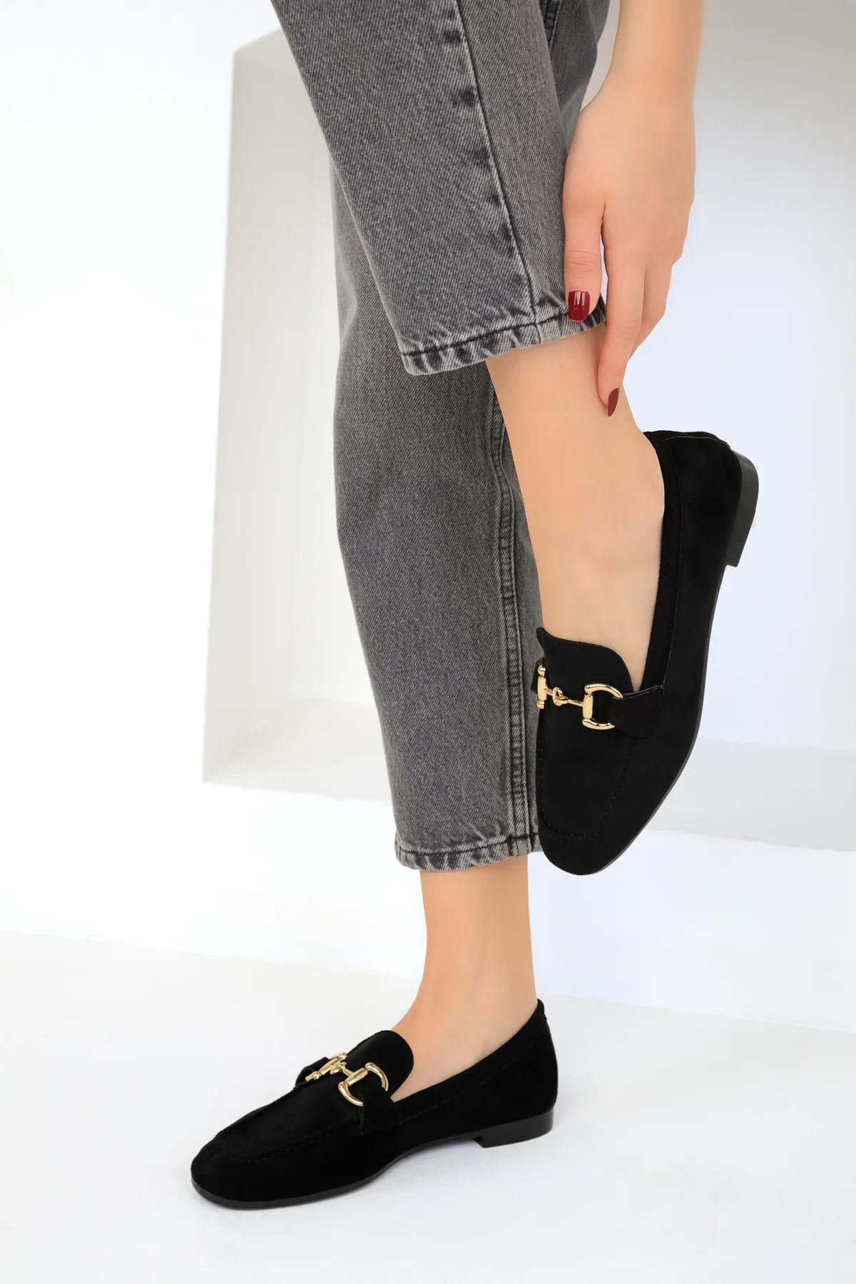 MODA KADIN SÜET LOAFER BABET