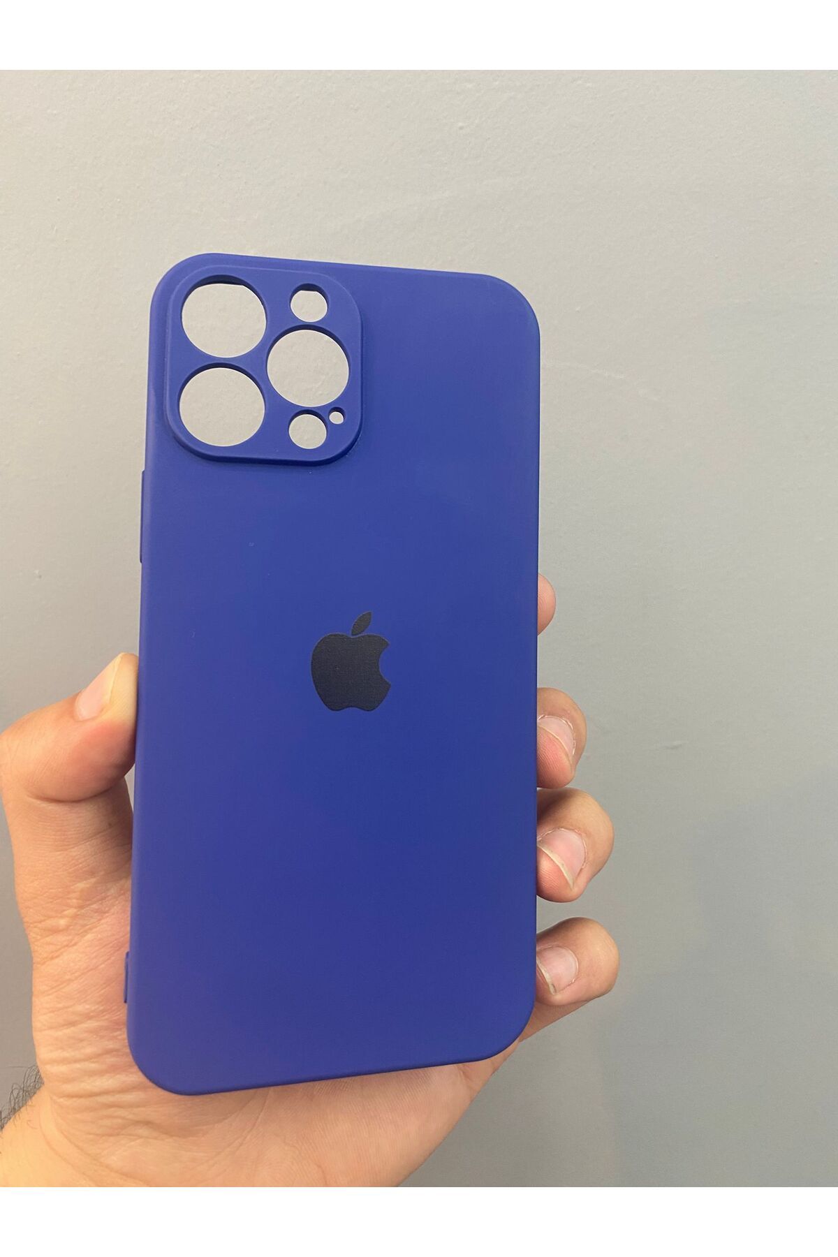 mobilen IPHONE 13 PRO MAX Lansman İçi Kadife Logo Baskılı Telefon Kılıfı