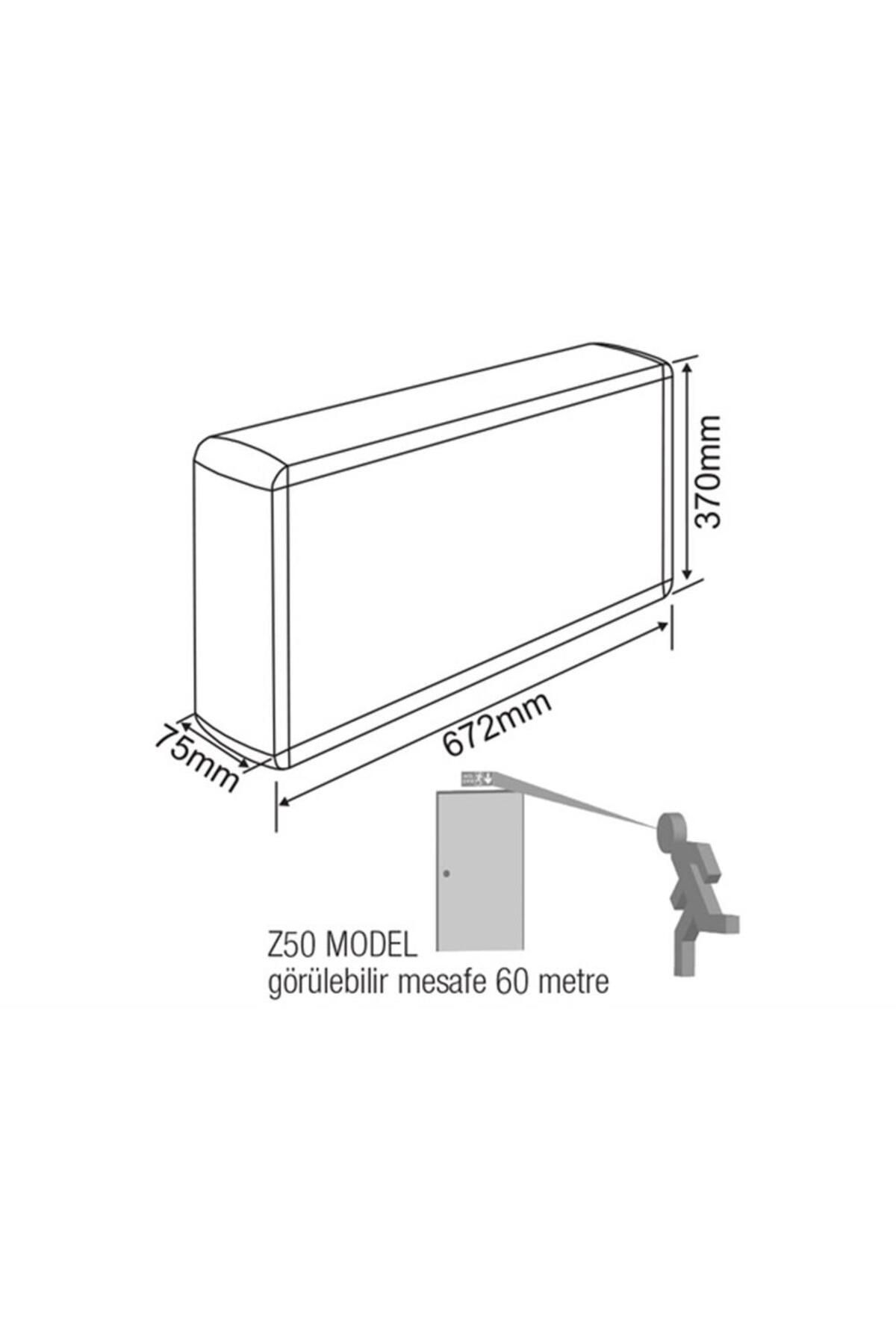 Arsel-Dekolite Z Series Eko Ae-3223-Le Emergency Exit Directional Device Continuous and Interrupted 180 Min 3