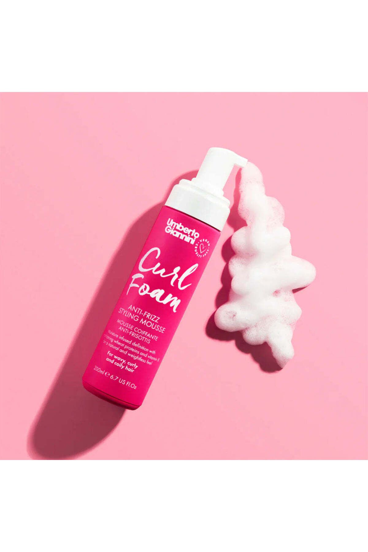 Umberto Giannini-Anti-frizz styling foam for curly hair, Curl Foam, Umberto Giannini, 200 ml 5