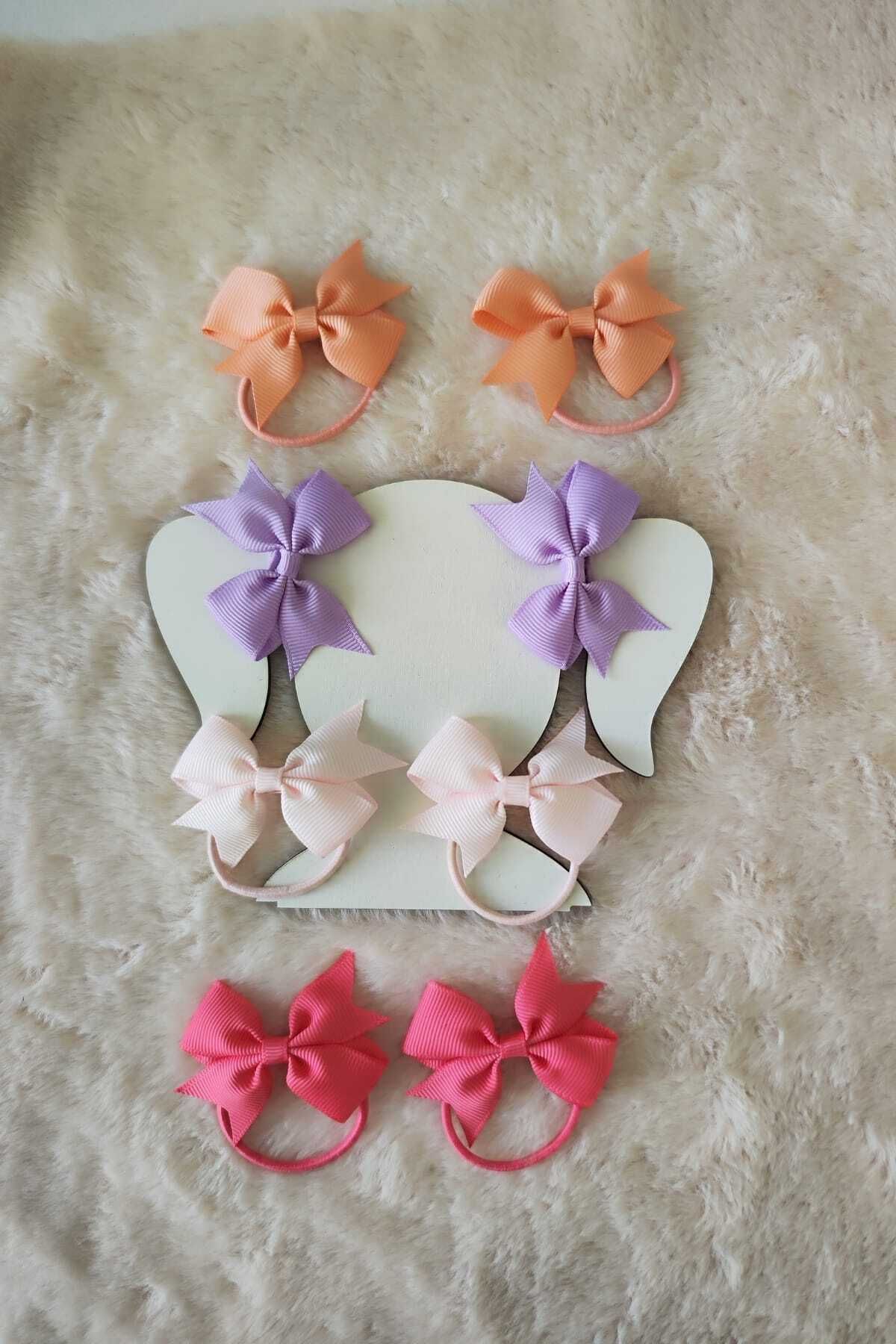 Design 4N Çocuk Fiyonklu Toka Seti ( 8 'li )